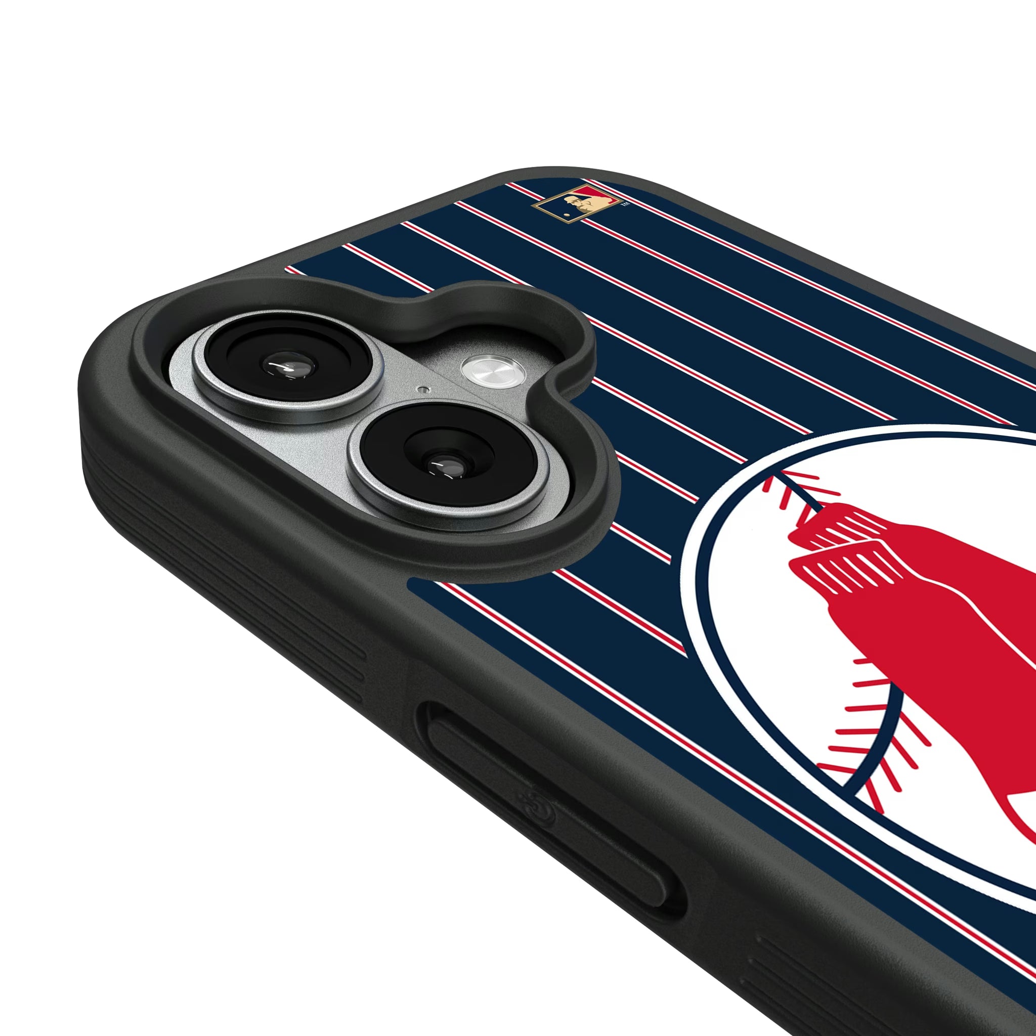 Boston Red Sox 1970-1975 - Cooperstown Collection Pinstripe iPhone Bump Phone Case for Apple iPhone - Detail#Device_iPhone 17