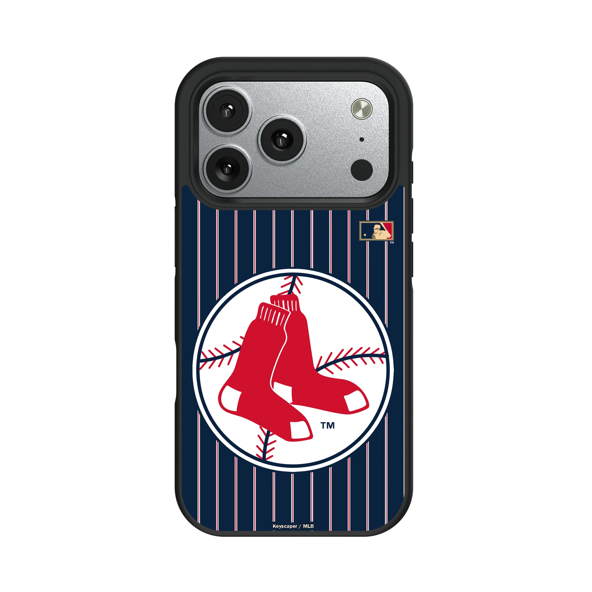 Boston Red Sox 1970-1975 - Cooperstown Collection Pinstripe iPhone Bump Phone Case for Apple iPhone#Device_iPhone 17 Pro