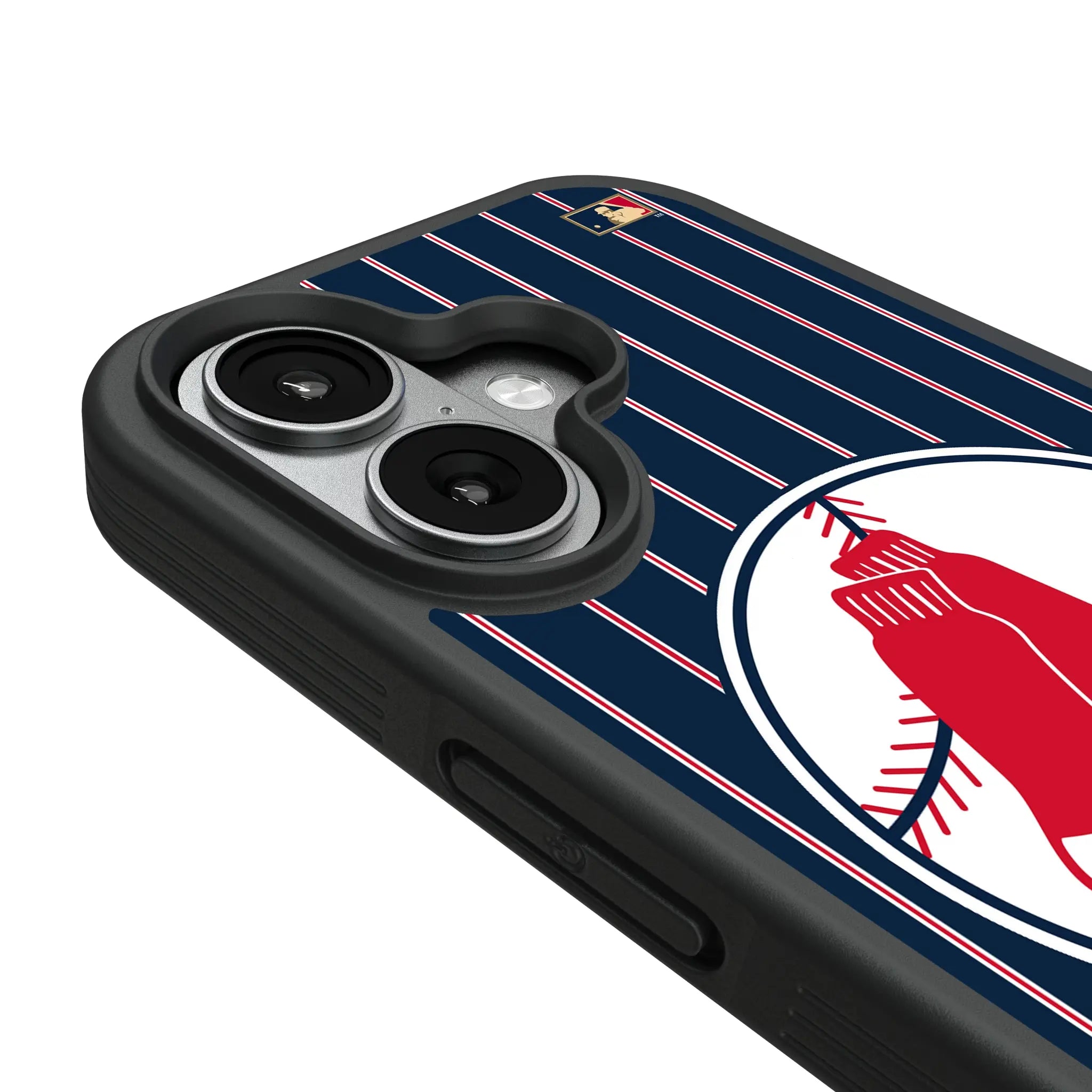 Boston Red Sox 1970-1975 - Cooperstown Collection Pinstripe iPhone Bump Phone Case for Apple iPhone - Detail#Device_iPhone 17