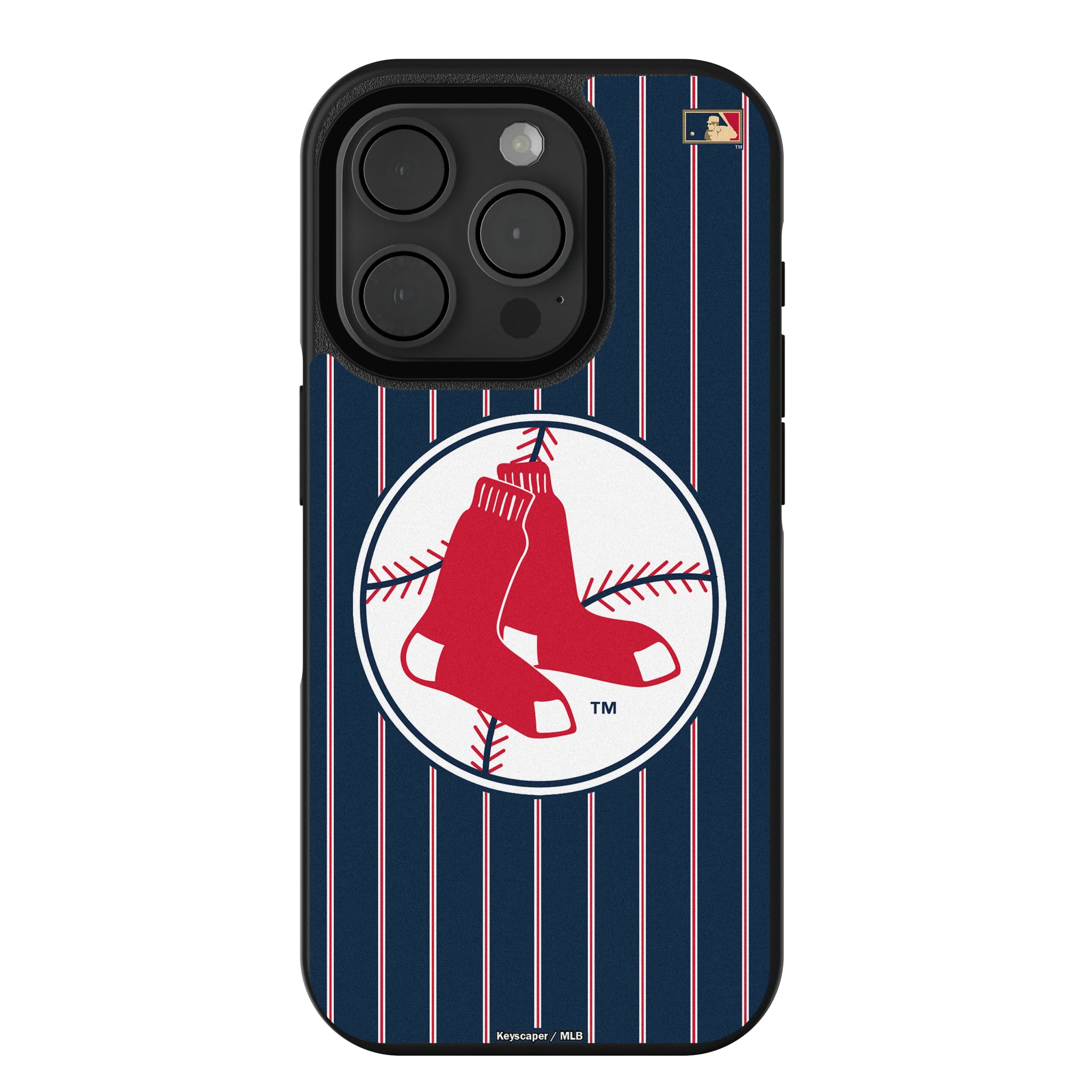 Boston Red Sox 1970-1975 - Cooperstown Collection Pinstripe iPhone Bump Phone Case for Apple iPhone