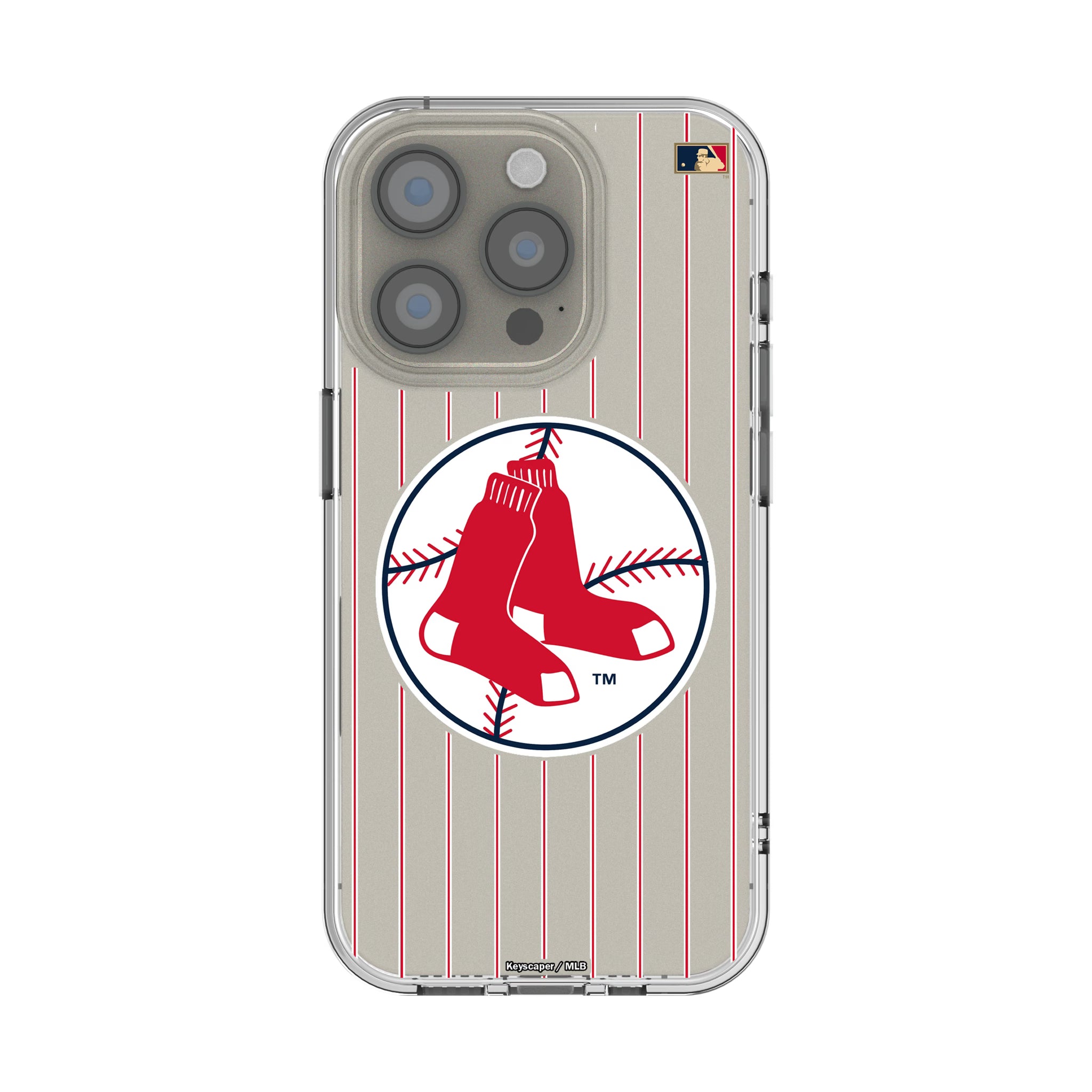 Boston Red Sox 1970-1975 - Cooperstown Collection Pinstripe iPhone Clear Phone Case for Apple iPhone