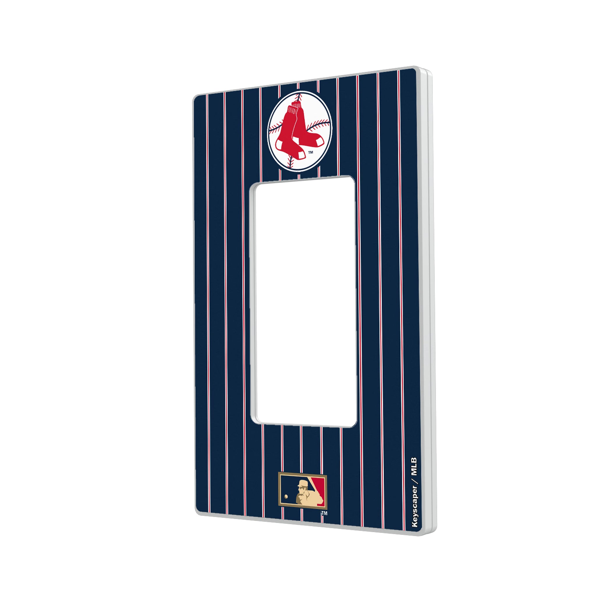 Boston Red Sox 1970-1975 - Cooperstown Collection Pinstripe Hidden-Screw Light Switch Plate#Style_Single Rocker
