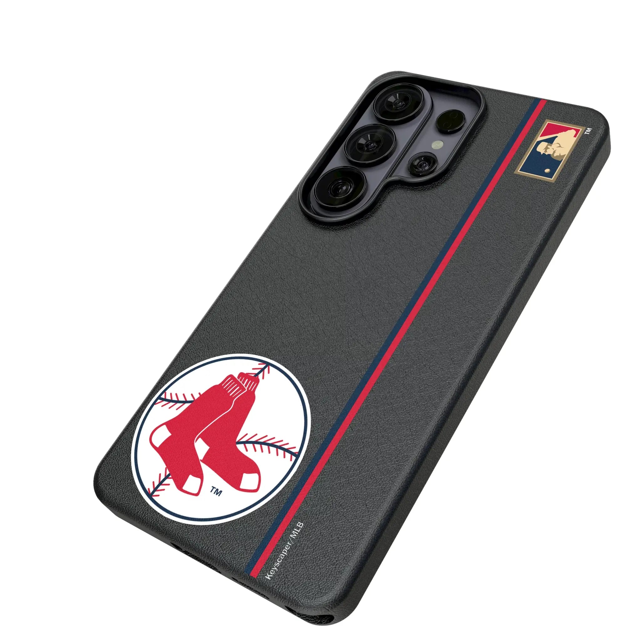 Boston Red Sox 1970-1975 - Cooperstown Collection Sidebar Galaxy MagSafe Compatible Phone Case for Samsung Galaxy - Isometric View#Device_Galaxy S26 Ultra