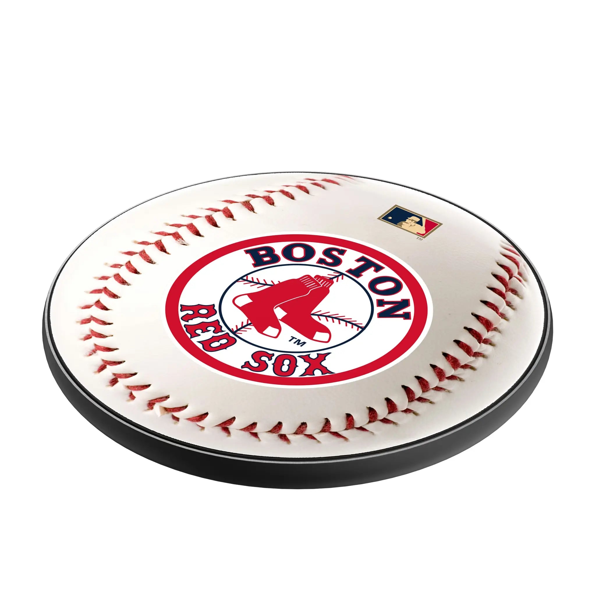 Boston Red Sox 1976-2008 - Cooperstown Collection Baseball 15-Watt Wireless Charger - Isometric View