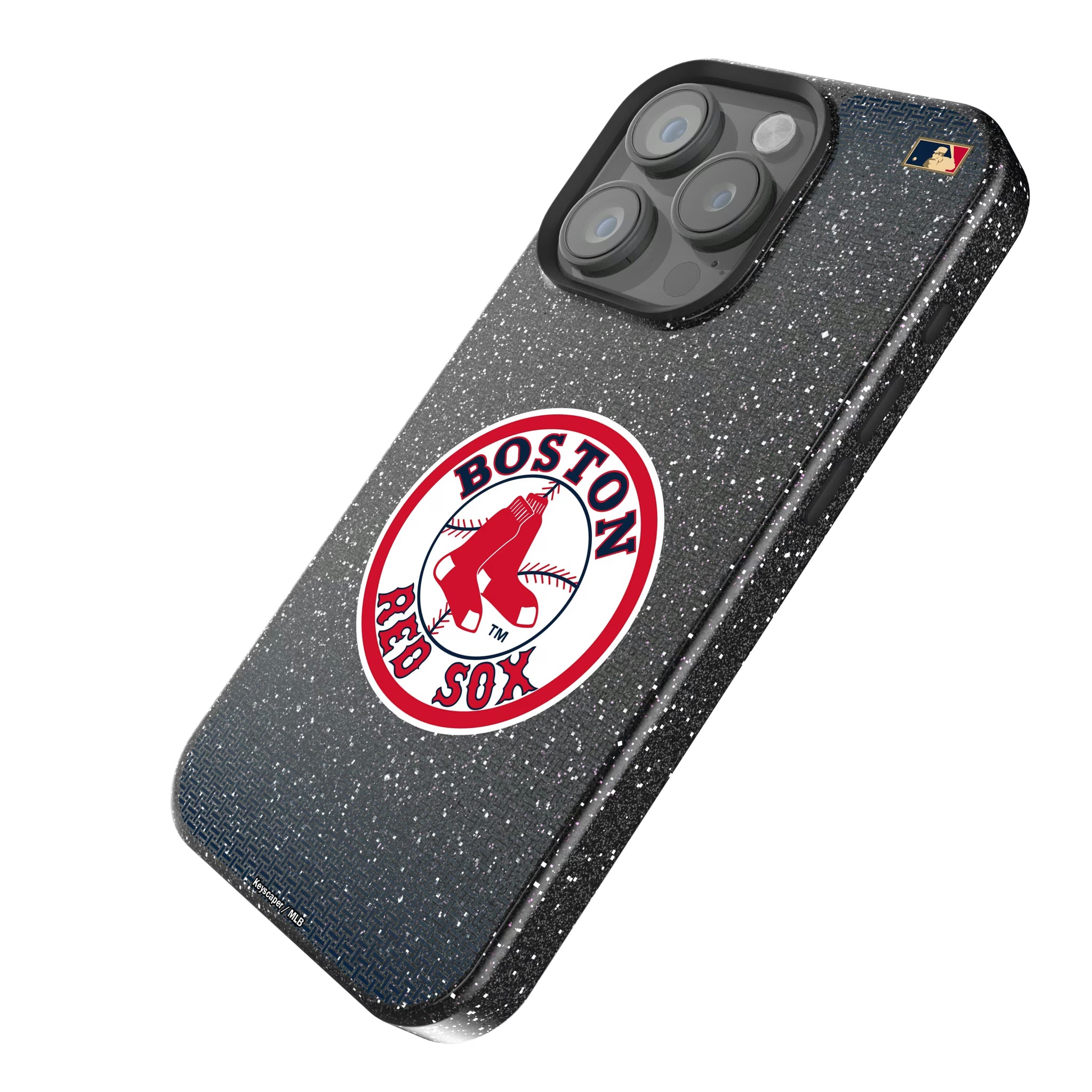 Boston Red Sox 1976-2008 - Cooperstown Collection Linen iPhone Bling Phone Case for Apple iPhone - Isometric View