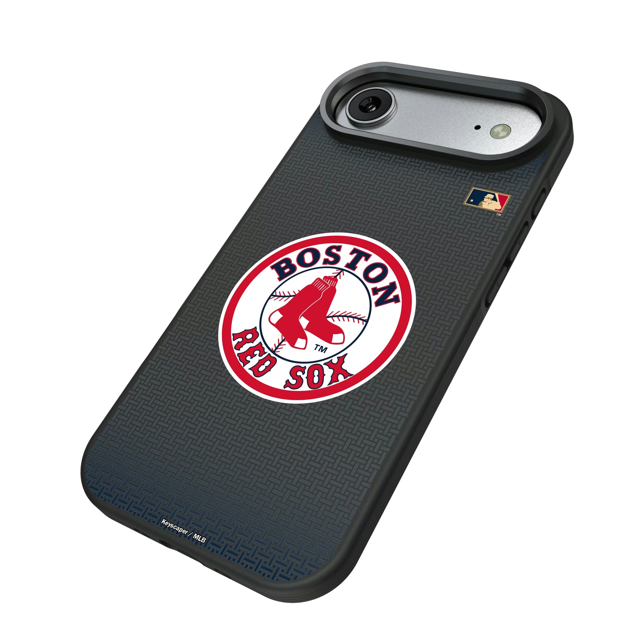 Boston Red Sox 1976-2008 - Cooperstown Collection Linen iPhone Bump Phone Case for Apple iPhone - Isometric View#Device_iPhone Air