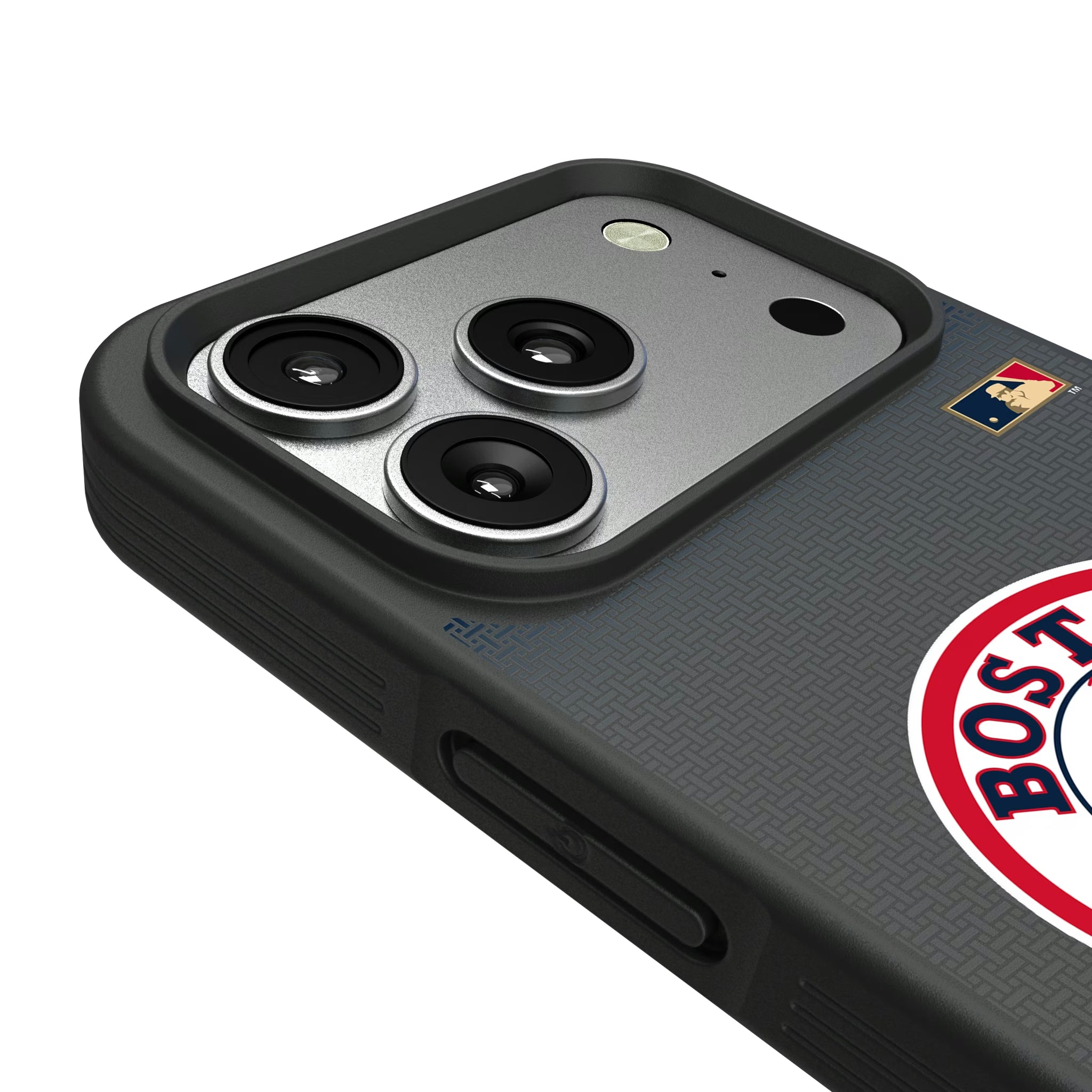 Boston Red Sox 1976-2008 - Cooperstown Collection Linen iPhone Bump Phone Case for Apple iPhone - Detail#Device_iPhone 17 Pro