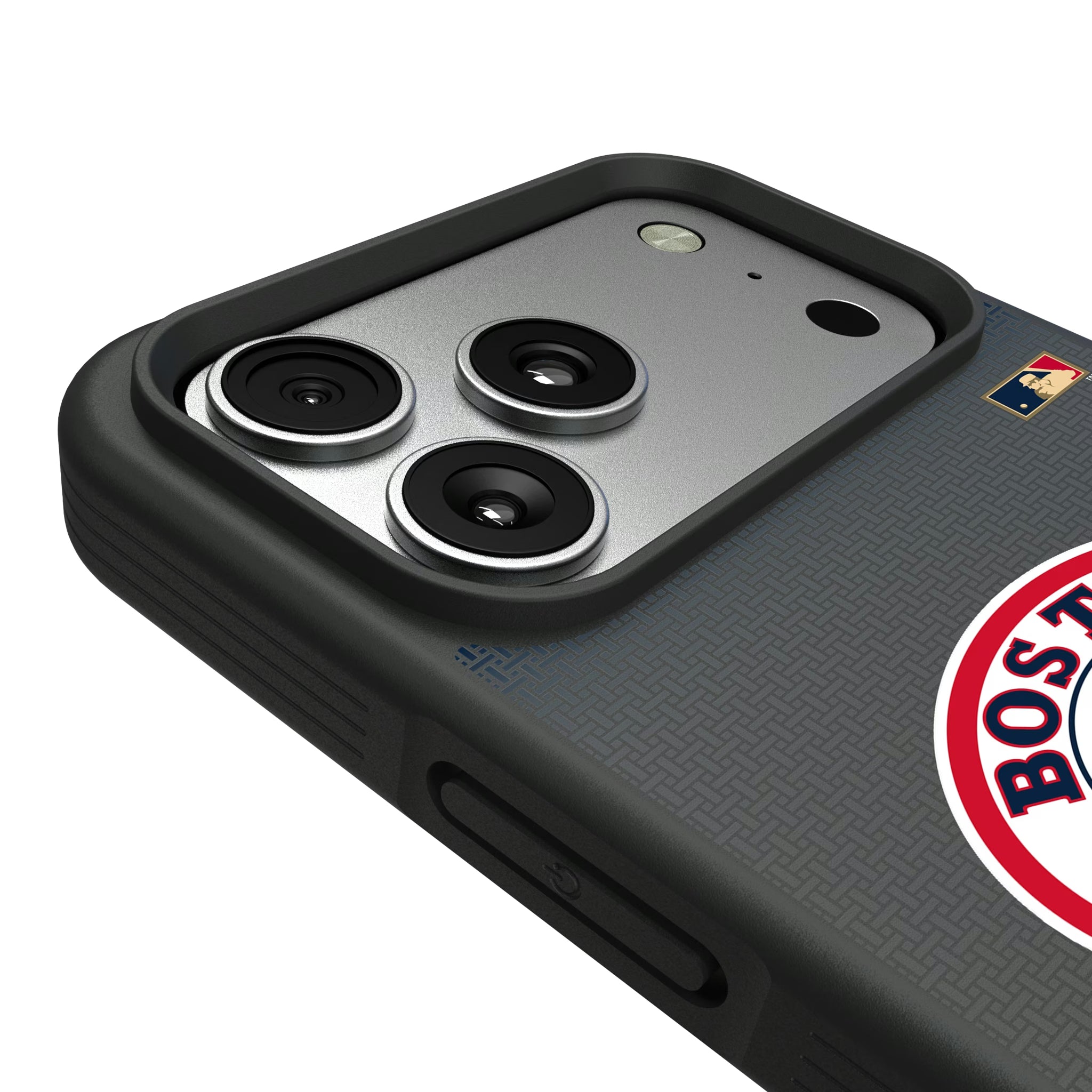 Boston Red Sox 1976-2008 - Cooperstown Collection Linen iPhone Bump Phone Case for Apple iPhone - Detail#Device_iPhone 17 Pro Max