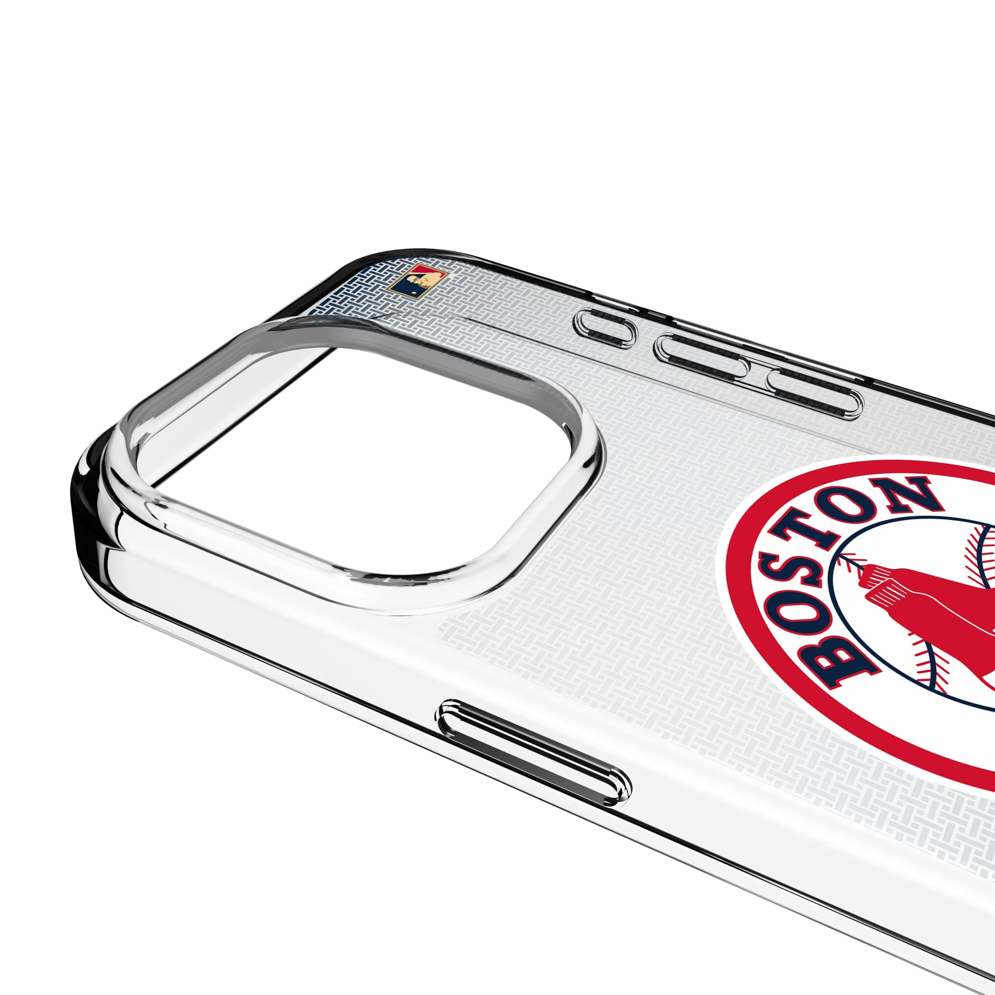 Boston Red Sox 1976-2008 - Cooperstown Collection Linen iPhone Clear Phone Case for Apple iPhone - Detail