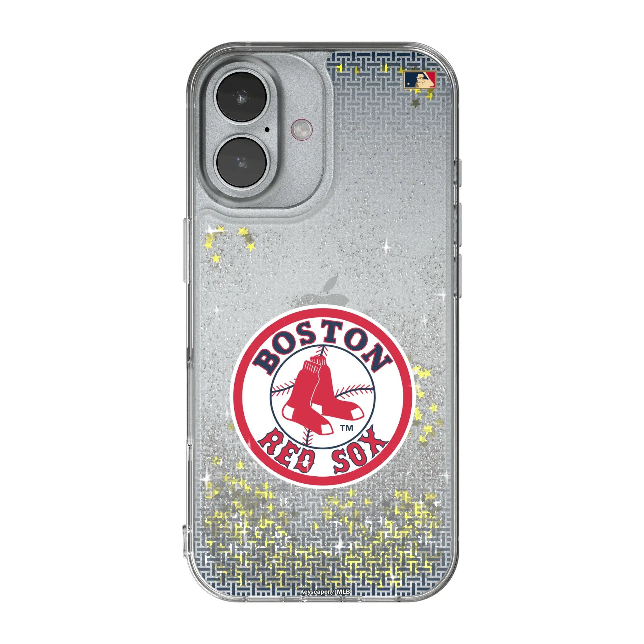 Boston Red Sox 1976-2008 - Cooperstown Collection Linen iPhone Glitter Phone Case for Apple iPhone
