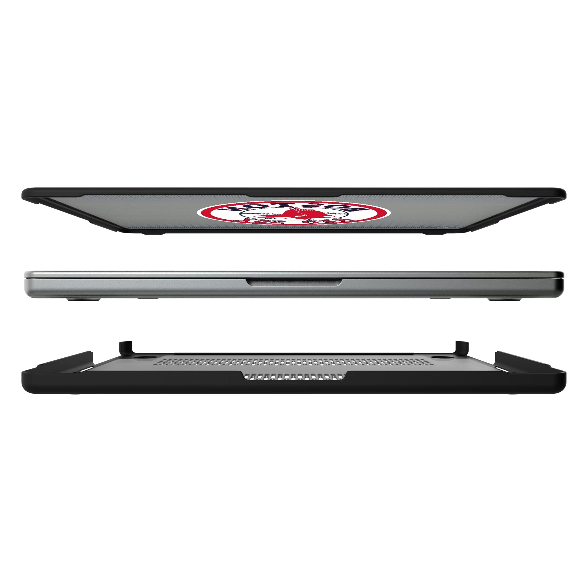 Boston Red Sox 1976-2008 - Cooperstown Collection Linen MacBook Laptop Case for Apple MacBook#Device_MacBook Pro (14-inch, 2021) / MacBook Pro (14-inch, 2023) / MacBook Pro (14-inch, 2024)