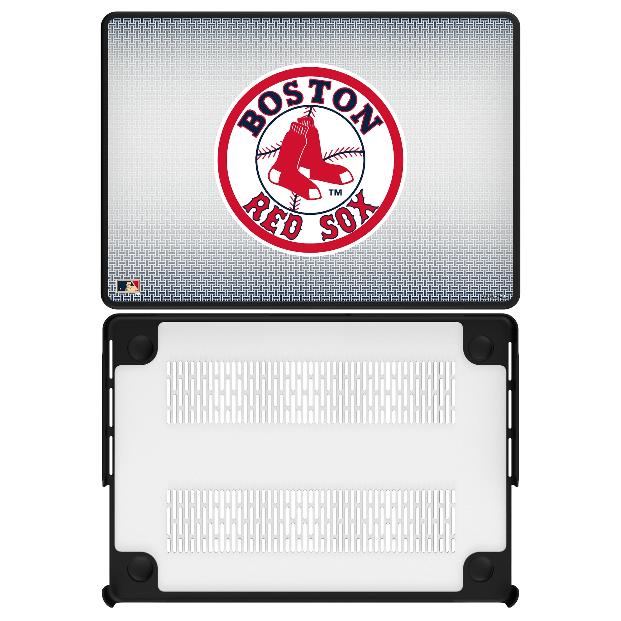 Boston Red Sox 1976-2008 - Cooperstown Collection Linen MacBook Laptop Case for Apple MacBook#Device_MacBook Pro (14-inch, 2021) / MacBook Pro (14-inch, 2023) / MacBook Pro (14-inch, 2024)