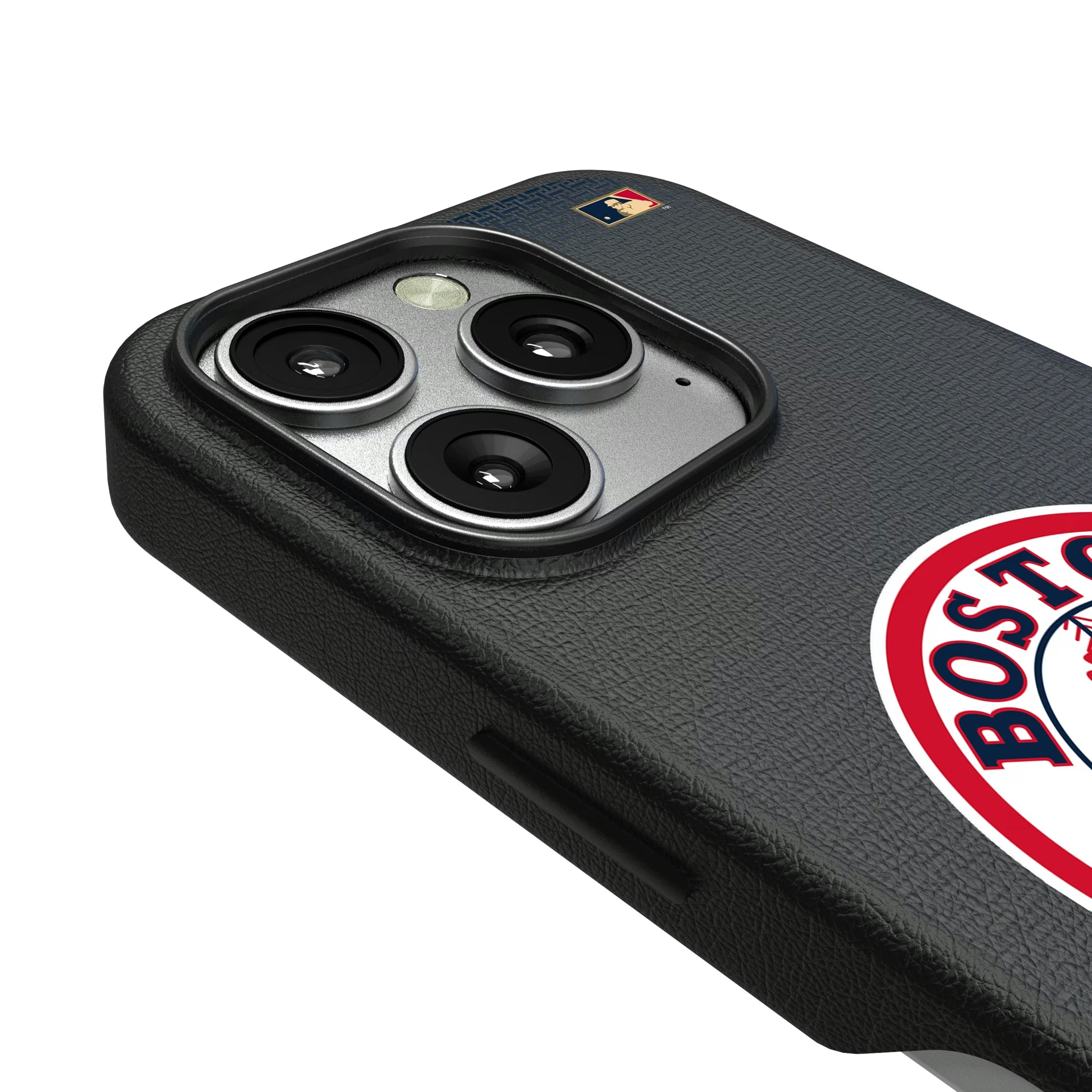 Boston Red Sox 1976-2008 - Cooperstown Collection Linen iPhone MagSafe Compatible Phone Case for Apple iPhone - Detail