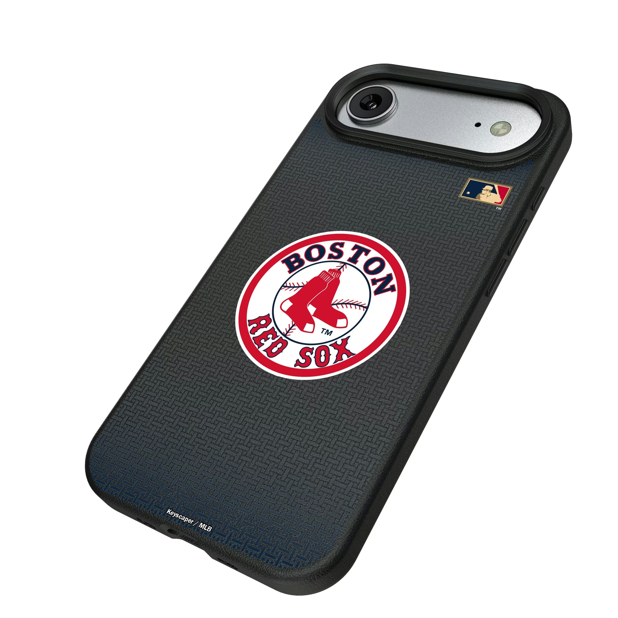 Boston Red Sox 1976-2008 - Cooperstown Collection Linen iPhone MagSafe Compatible Phone Case for Apple iPhone - Isometric View#Device_iPhone Air