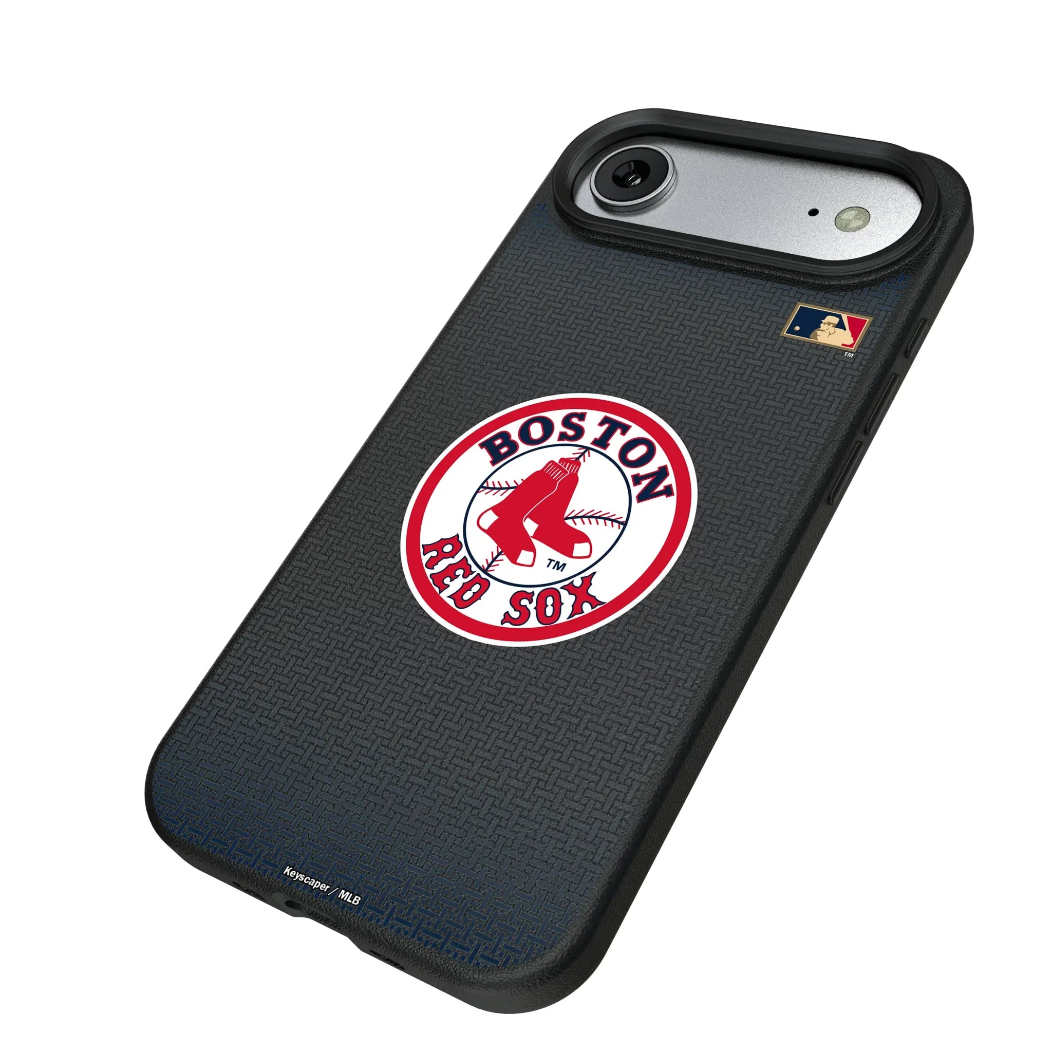 Boston Red Sox 1976-2008 - Cooperstown Collection Linen iPhone MagSafe Compatible Phone Case for Apple iPhone - Isometric View#Device_iPhone Air