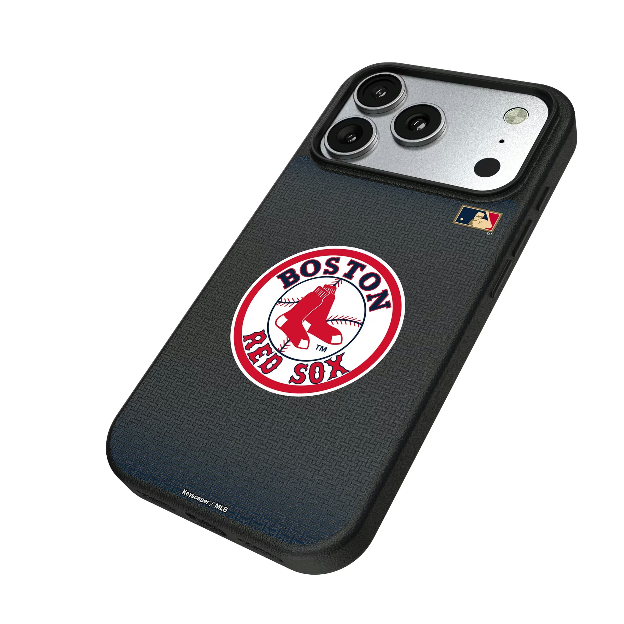Boston Red Sox 1976-2008 - Cooperstown Collection Linen iPhone MagSafe Compatible Phone Case for Apple iPhone - Isometric View#Device_iPhone 17 Pro