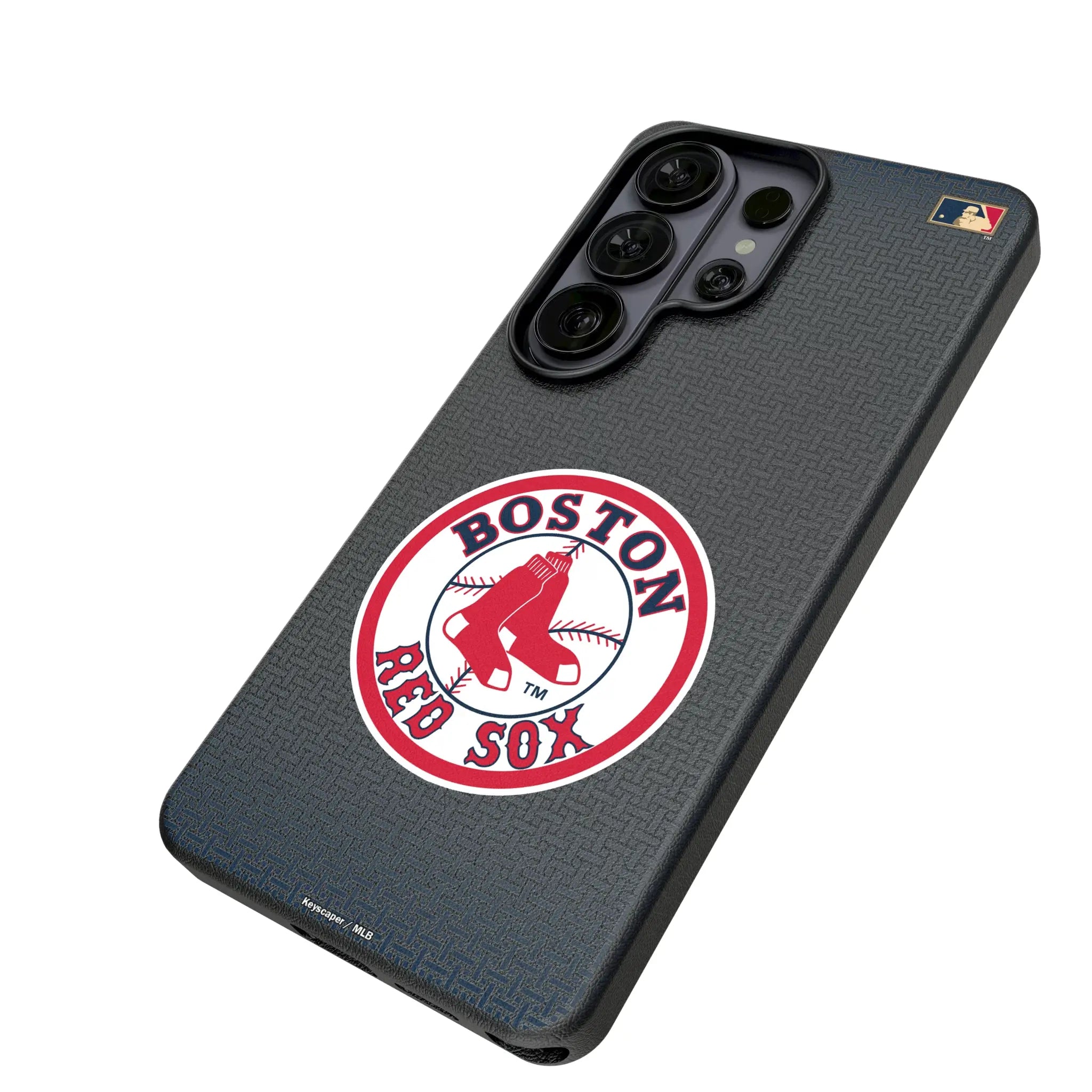 Boston Red Sox 1976-2008 - Cooperstown Collection Linen Galaxy MagSafe Compatible Phone Case for Samsung Galaxy - Isometric View#Device_Galaxy S26 Ultra