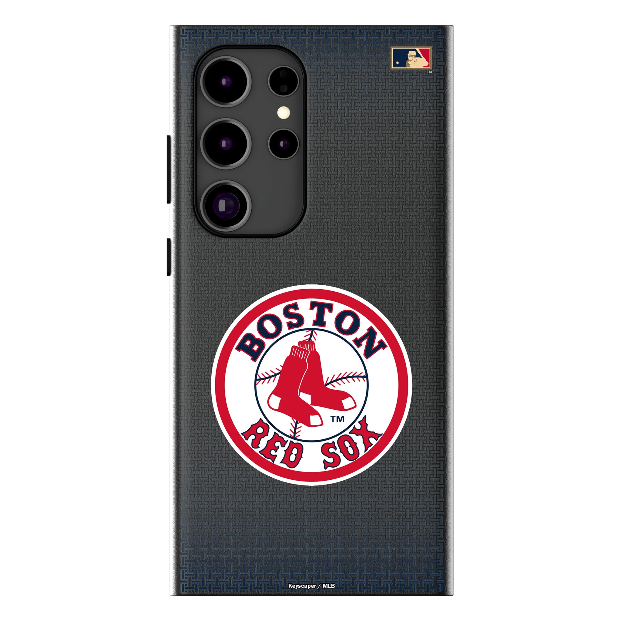 Boston Red Sox 1976-2008 - Cooperstown Collection Linen Galaxy MagSafe Compatible Phone Case for Samsung Galaxy