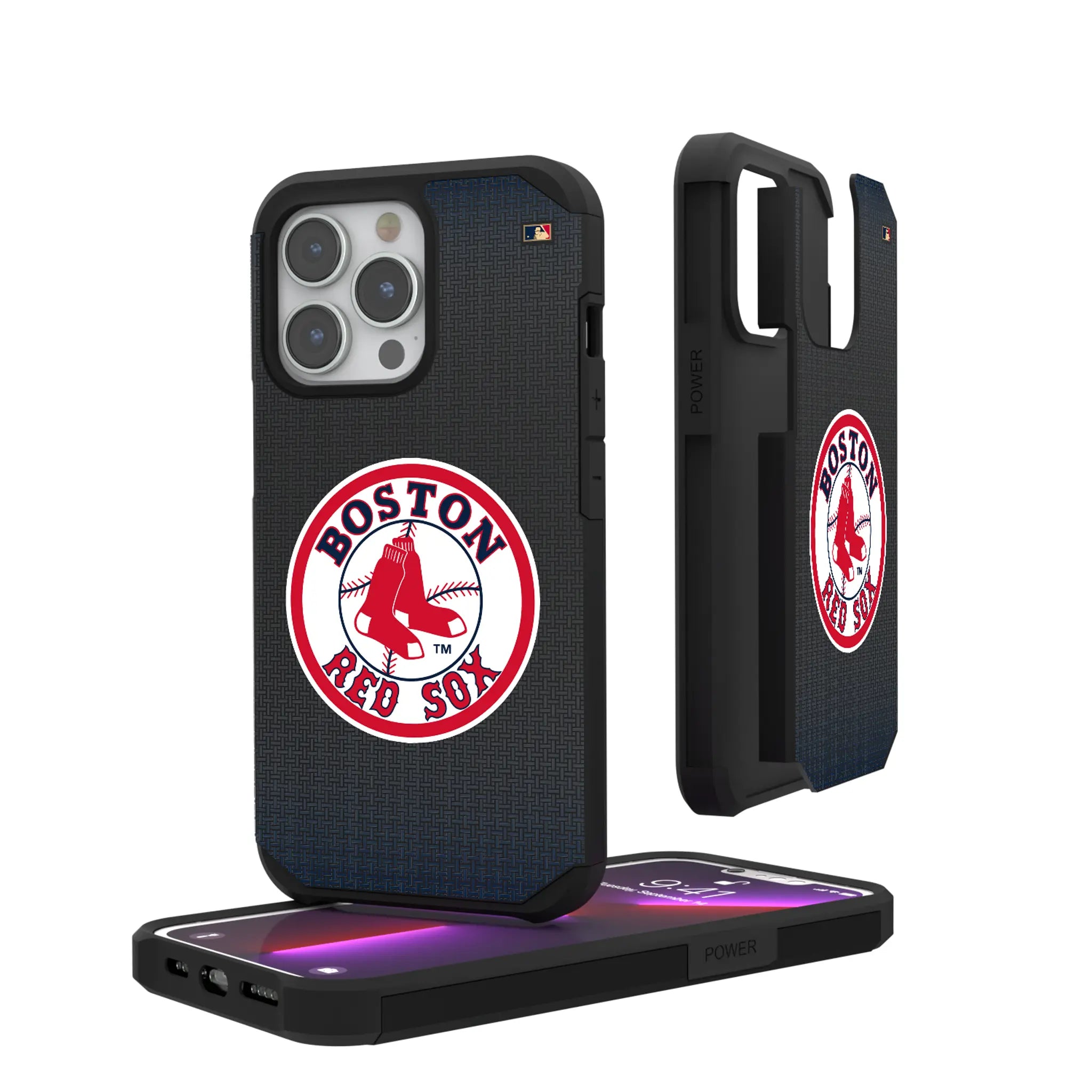 Boston Red Sox 1976-2008 - Cooperstown Collection Linen iPhone Rugged Phone Case for Apple iPhone