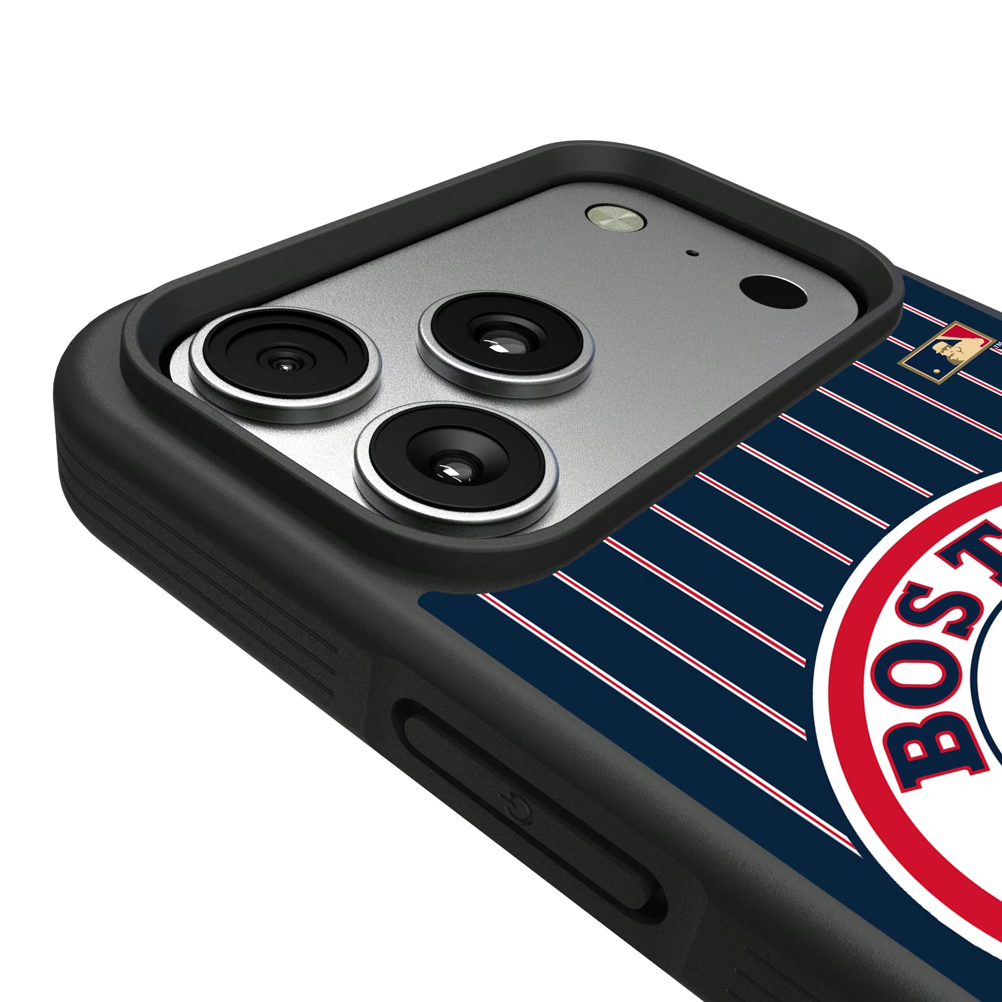 Boston Red Sox 1976-2008 - Cooperstown Collection Pinstripe iPhone Bump Phone Case for Apple iPhone - Detail#Device_iPhone 17 Pro Max