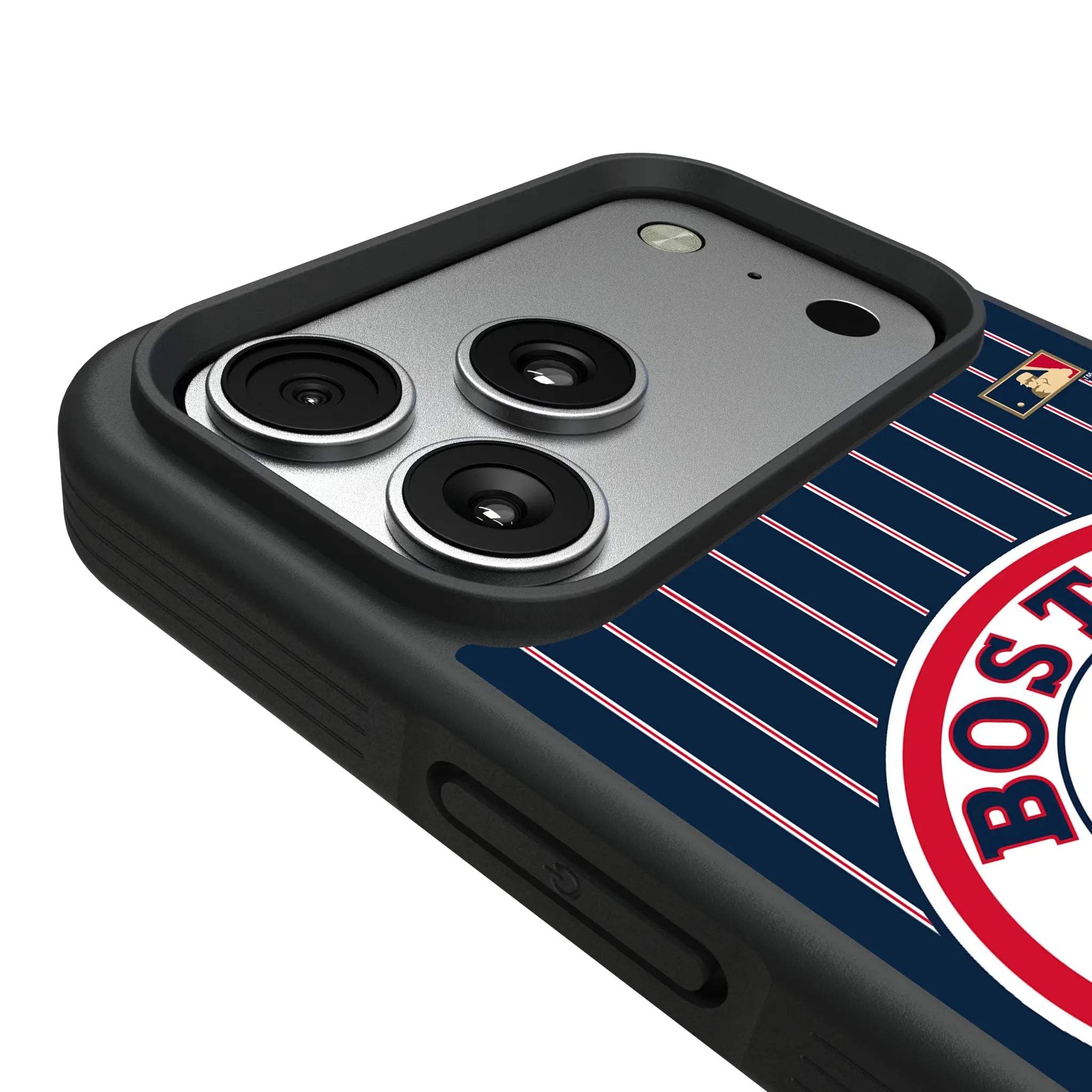 Boston Red Sox 1976-2008 - Cooperstown Collection Pinstripe iPhone Bump Phone Case for Apple iPhone - Detail#Device_iPhone 17 Pro Max