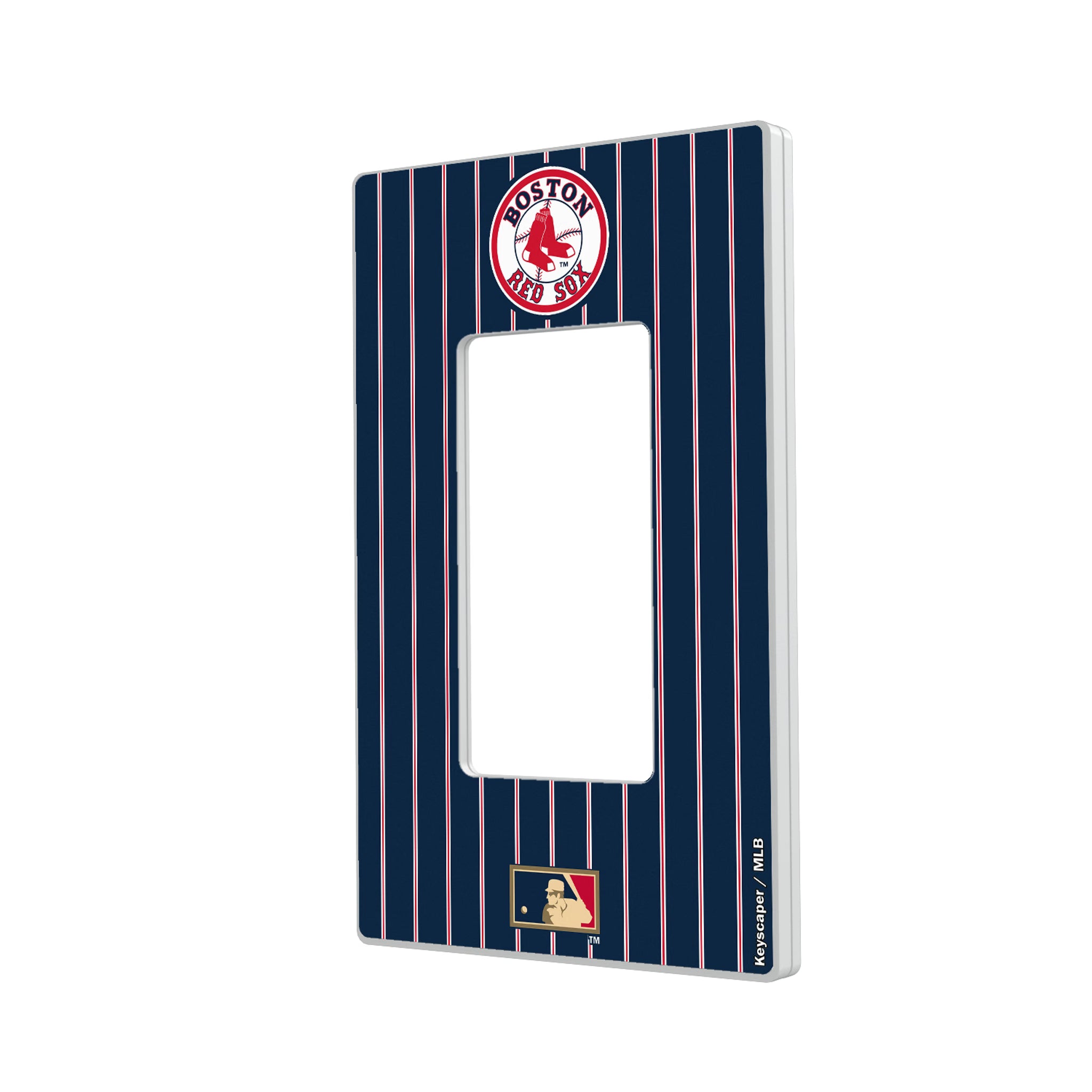 Boston Red Sox 1976-2008 - Cooperstown Collection Pinstripe Hidden-Screw Light Switch Plate#Style_Single Rocker