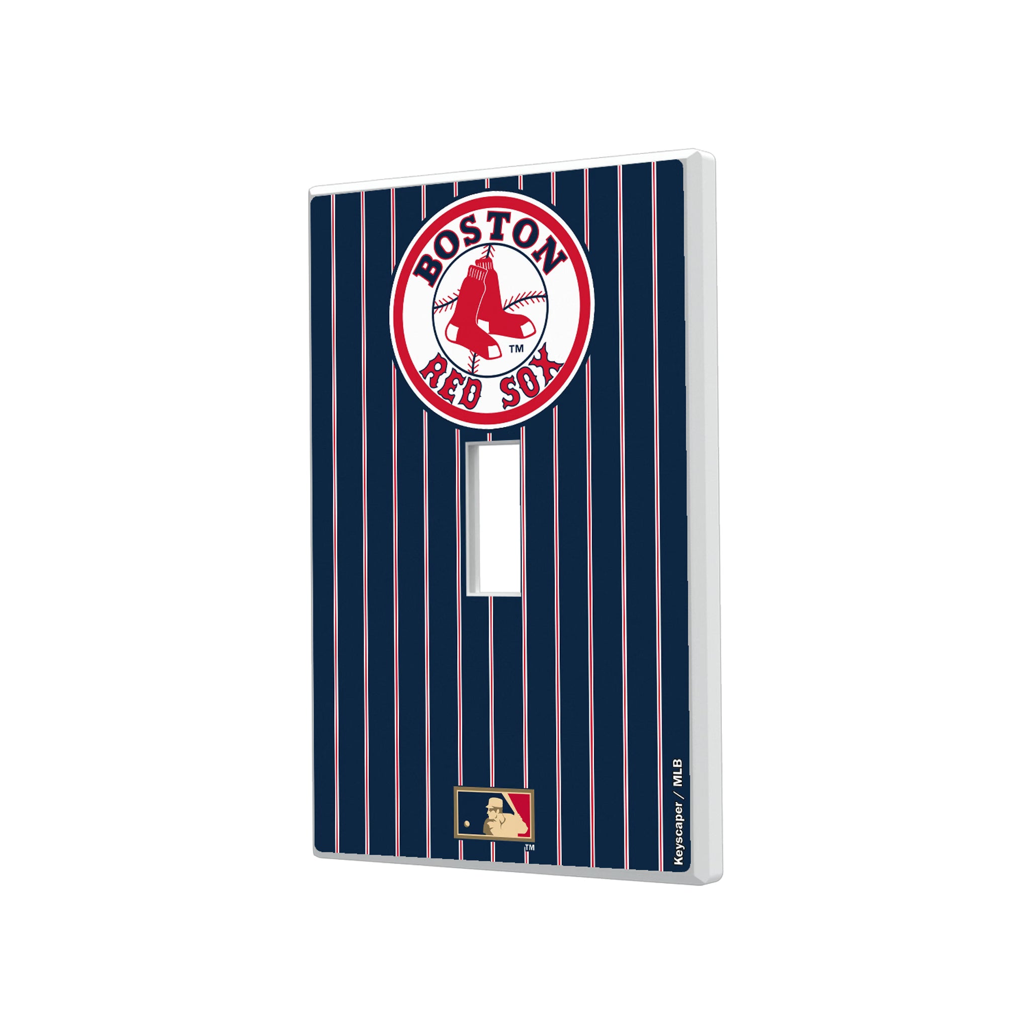 Boston Red Sox 1976-2008 - Cooperstown Collection Pinstripe Hidden-Screw Light Switch Plate#Style_Single Toggle