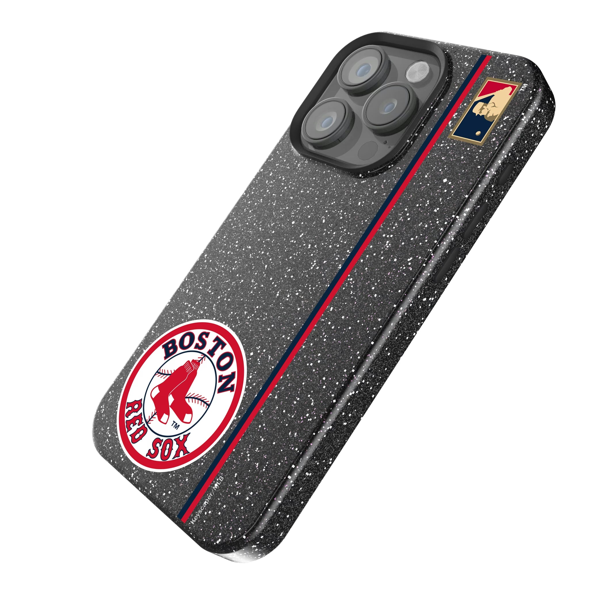 Boston Red Sox 1976-2008 - Cooperstown Collection Sidebar iPhone Bling Phone Case for Apple iPhone - Isometric View