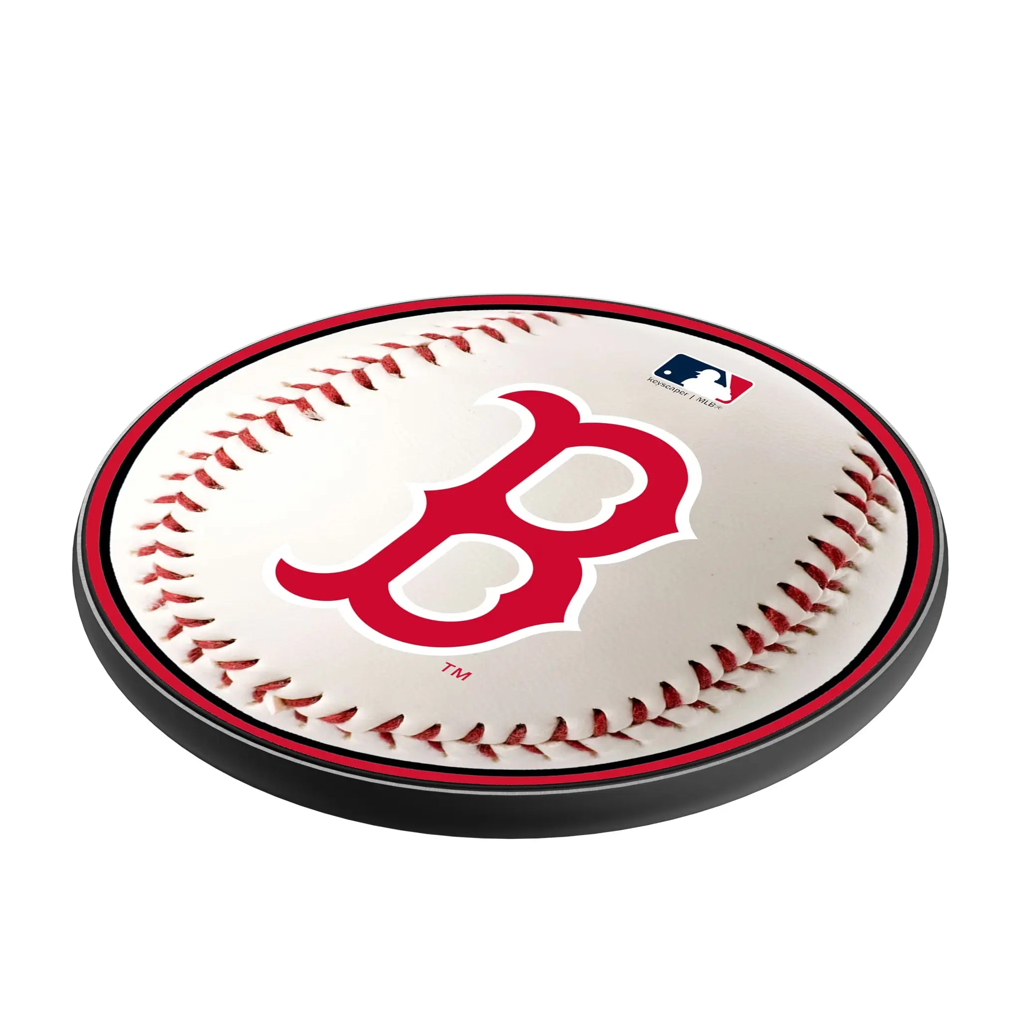 Boston Red Sox Baseball 15-Watt Wireless Charger - Isometric View