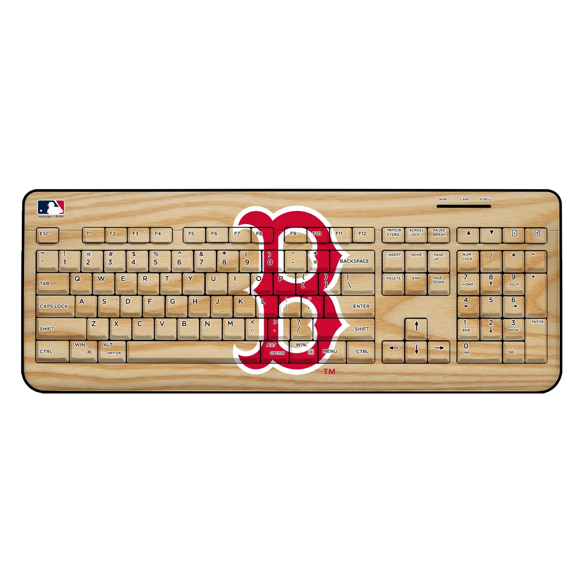 Boston Red Sox Baseball Bat Wireless USB Keyboard