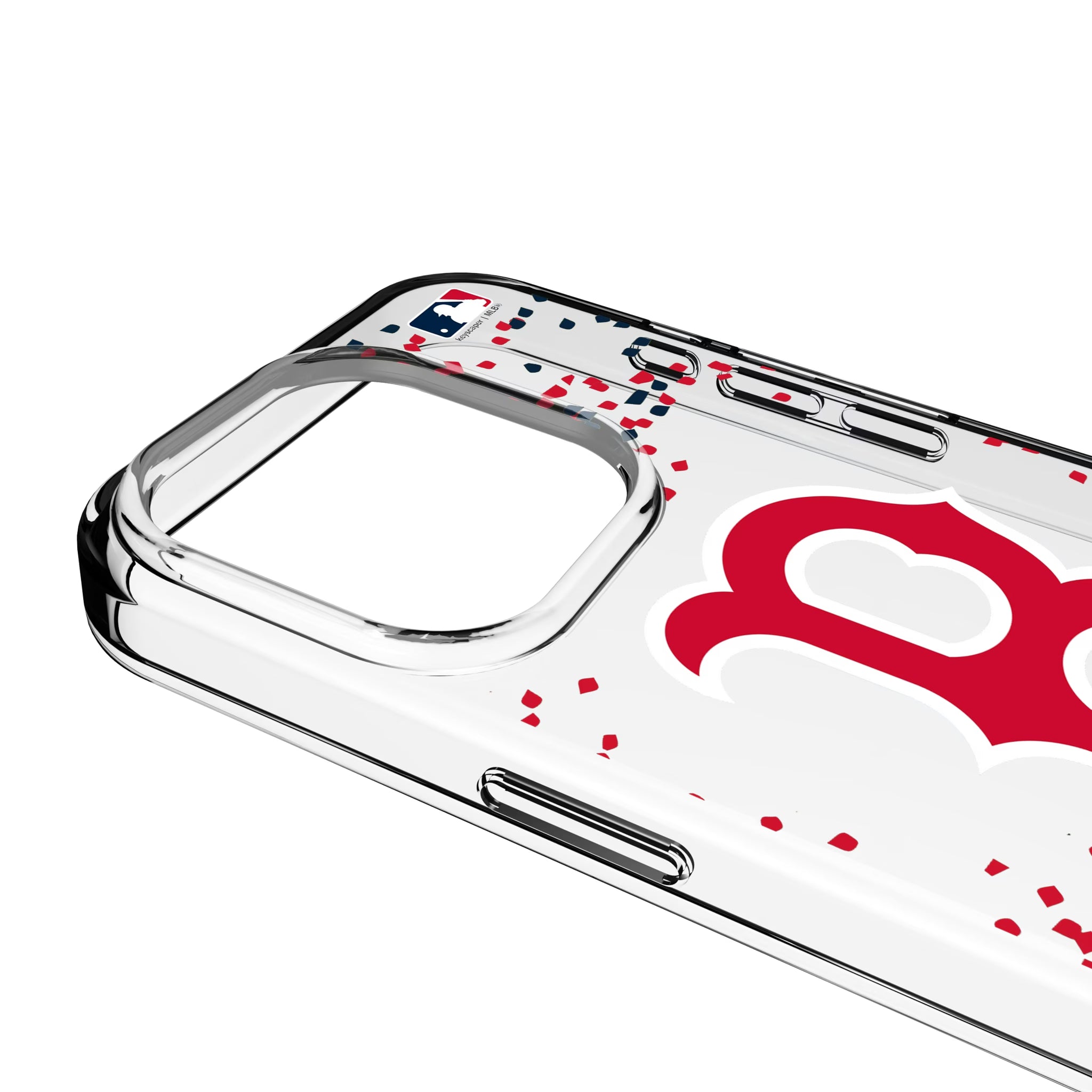 Boston Red Sox Confetti iPhone Clear Phone Case for Apple iPhone - Detail