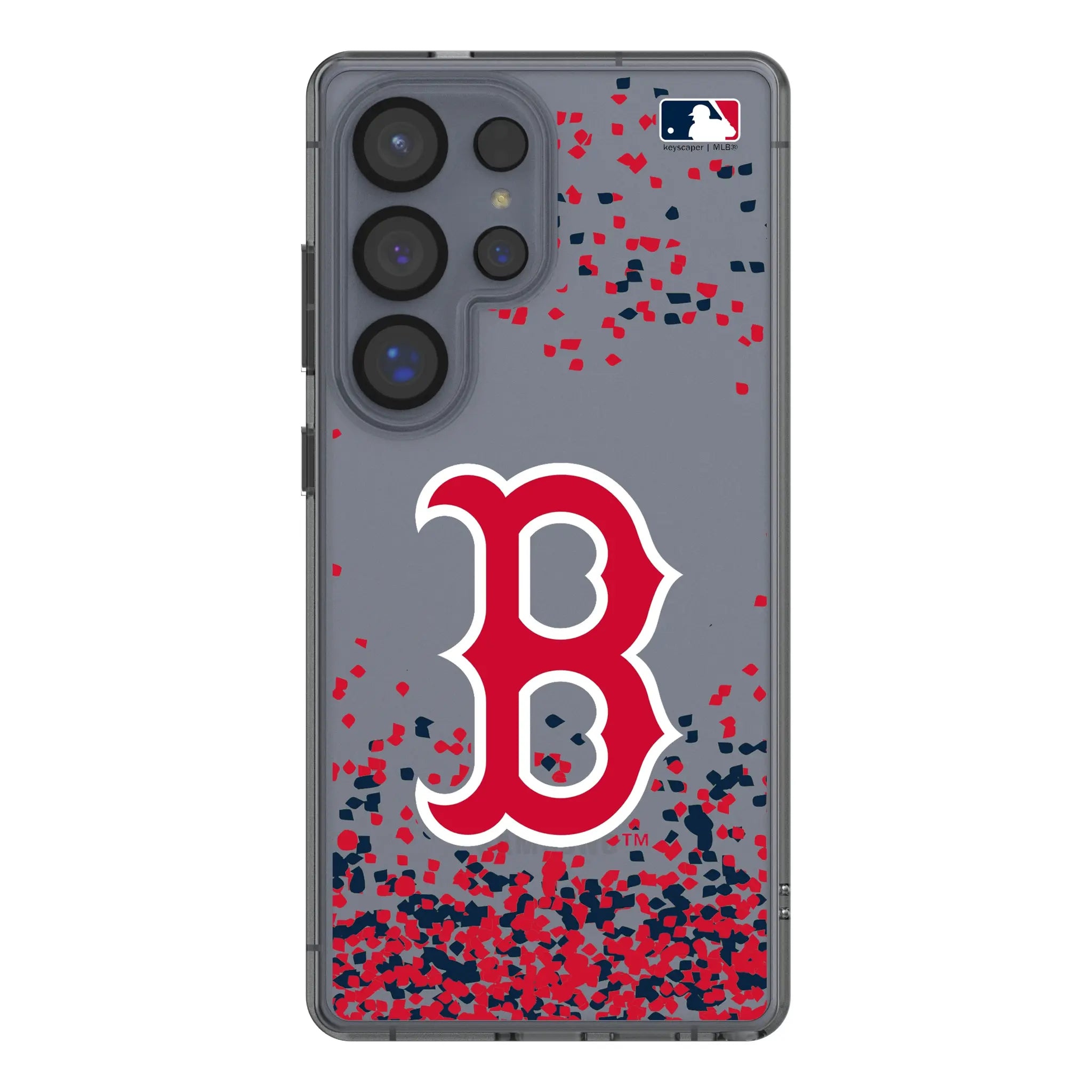 Boston Red Sox Confetti Galaxy Clear Phone Case for Samsung Galaxy#Device_Galaxy S25 Ultra