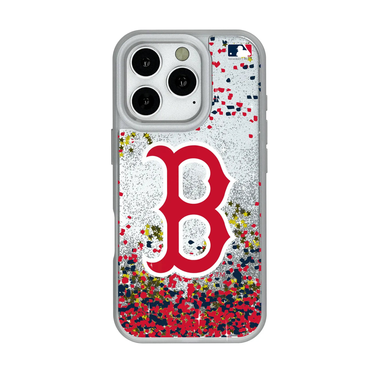 Boston Red Sox Confetti iPhone Glitter Phone Case for Apple iPhone#Device_iPhone 16 Pro