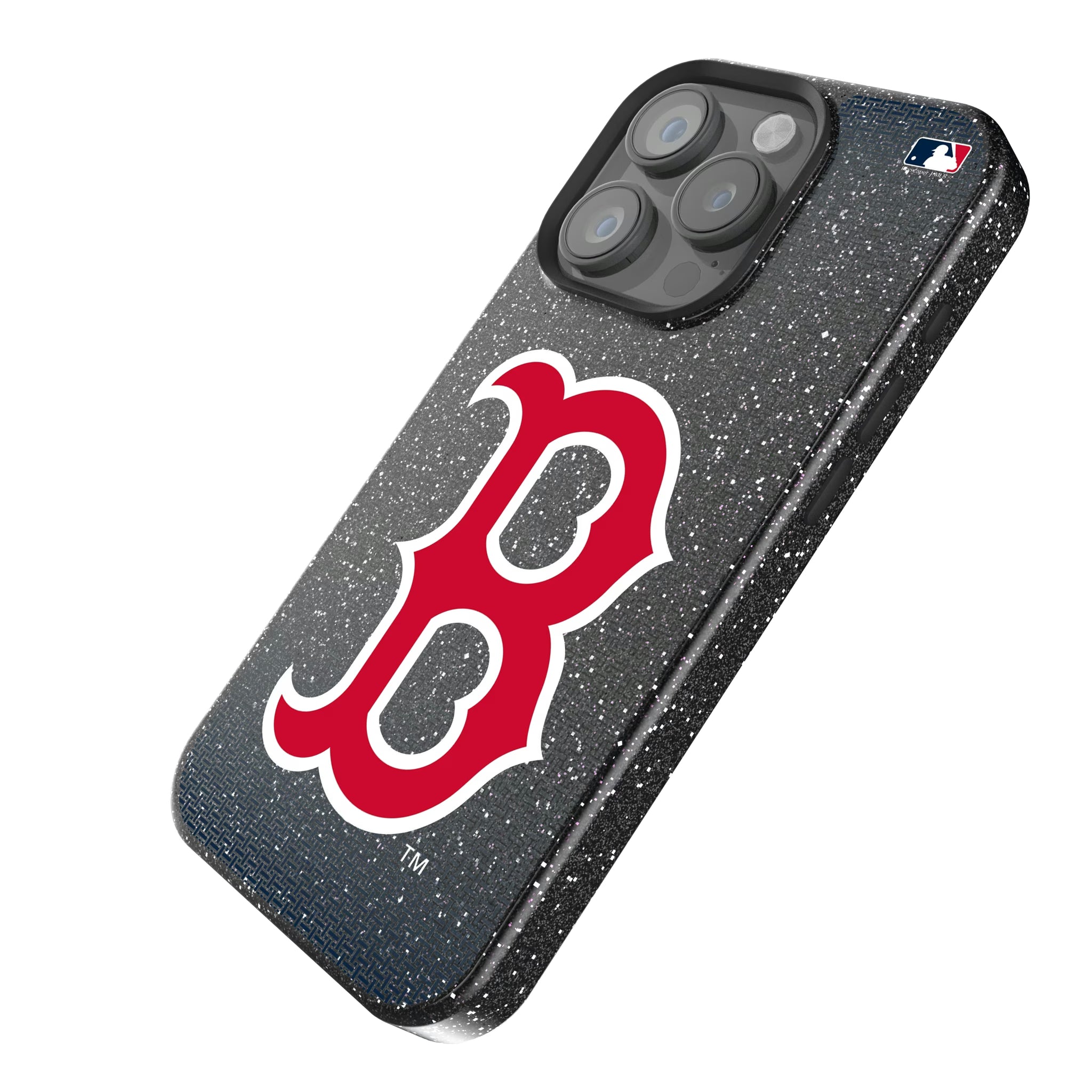 Boston Red Sox Linen iPhone Bling Phone Case for Apple iPhone - Isometric View