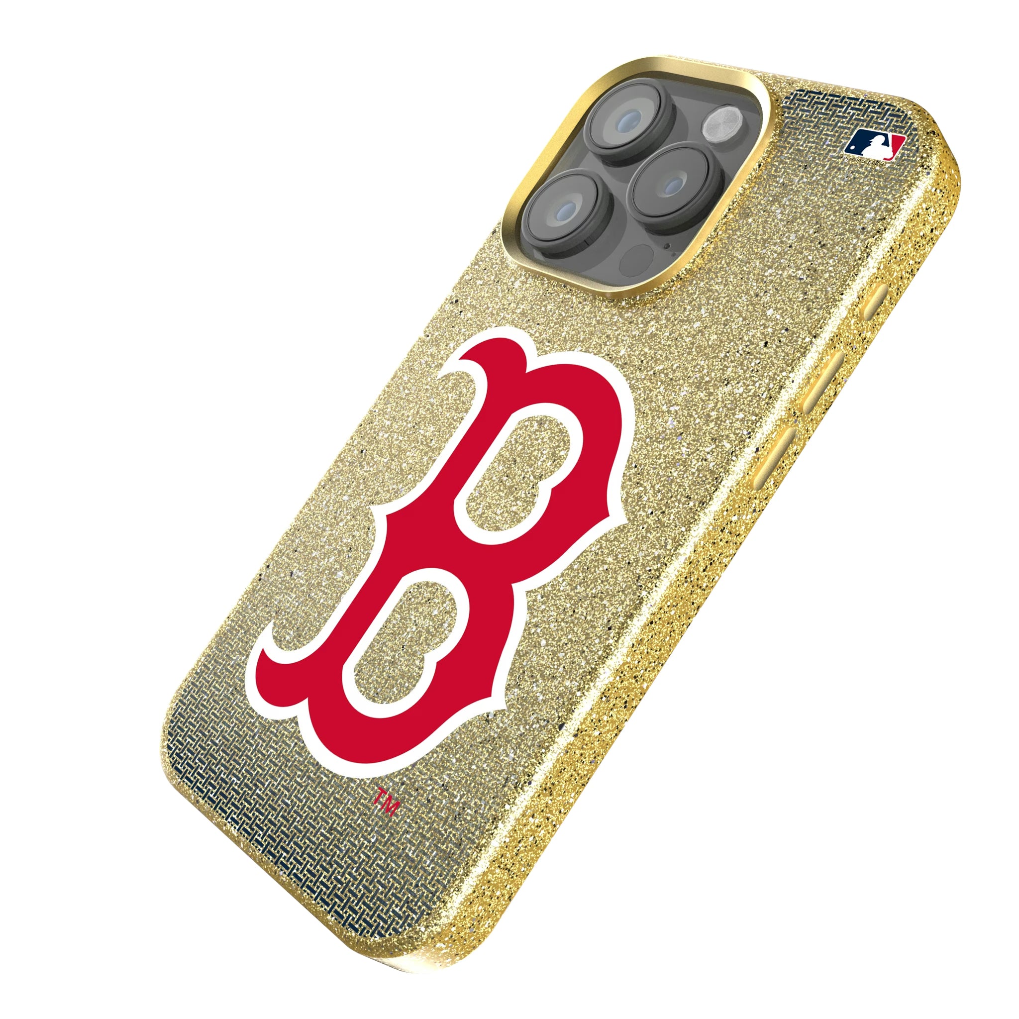 Boston Red Sox Linen iPhone Bling Phone Case for Apple iPhone - Isometric View