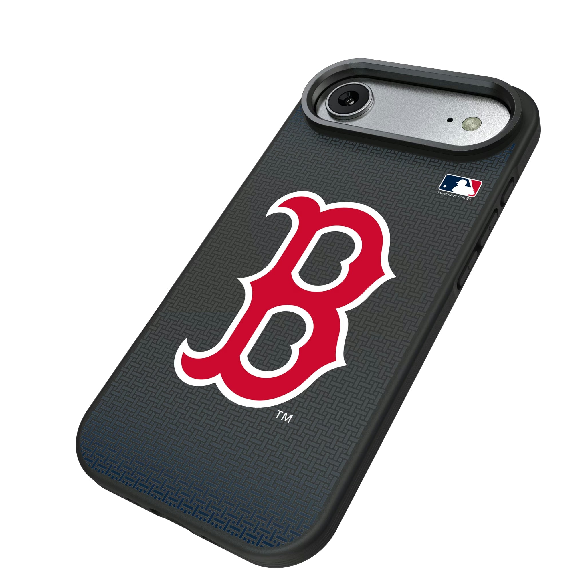 Boston Red Sox Linen iPhone Bump Phone Case for Apple iPhone - Isometric View#Device_iPhone Air