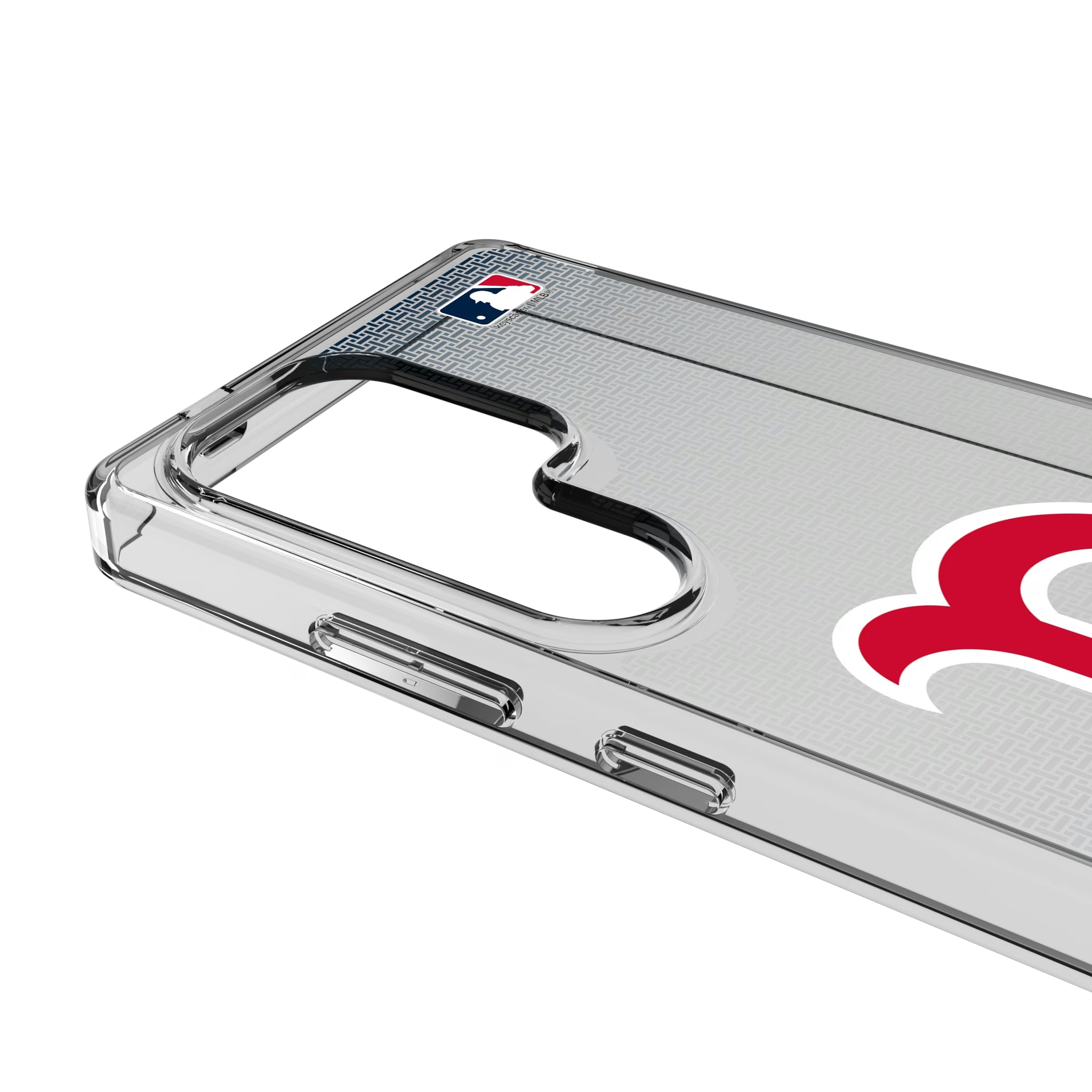 Boston Red Sox Linen Galaxy Clear Phone Case for Samsung Galaxy - Detail