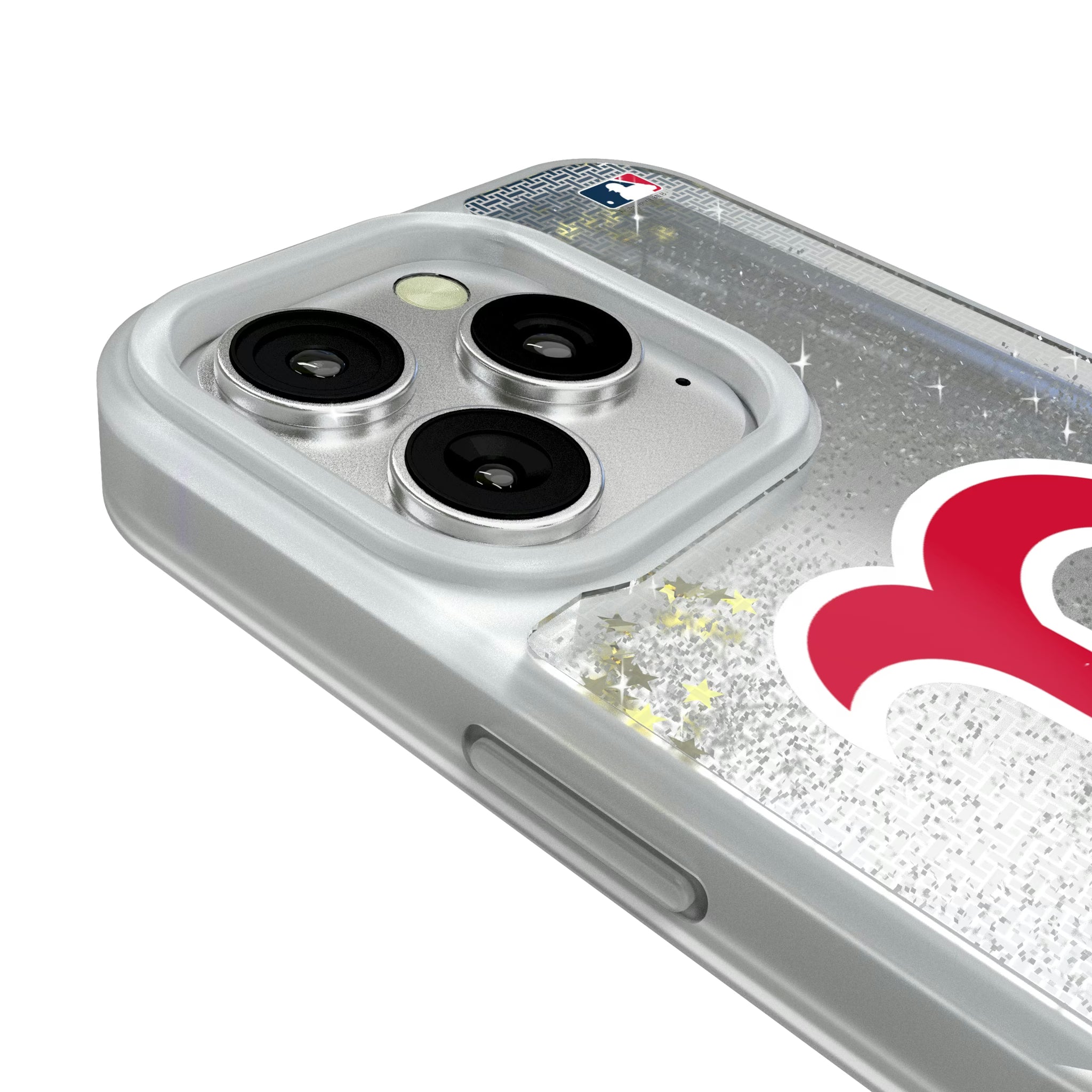 Boston Red Sox Linen iPhone Glitter Phone Case for Apple iPhone - Detail#Device_iPhone 16 Pro