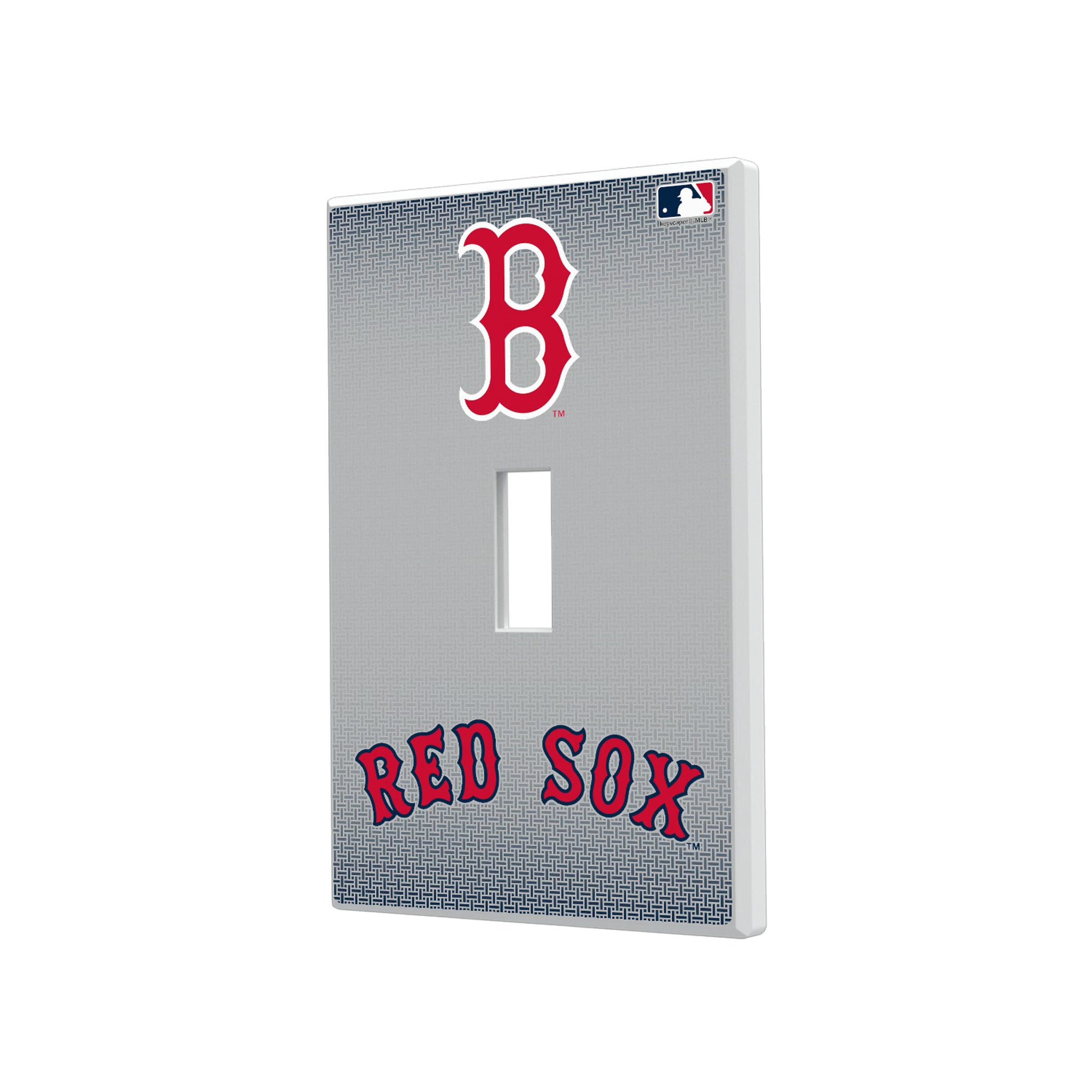 Boston Red Sox Linen Hidden-Screw Light Switch Plate#Style_Single Toggle
