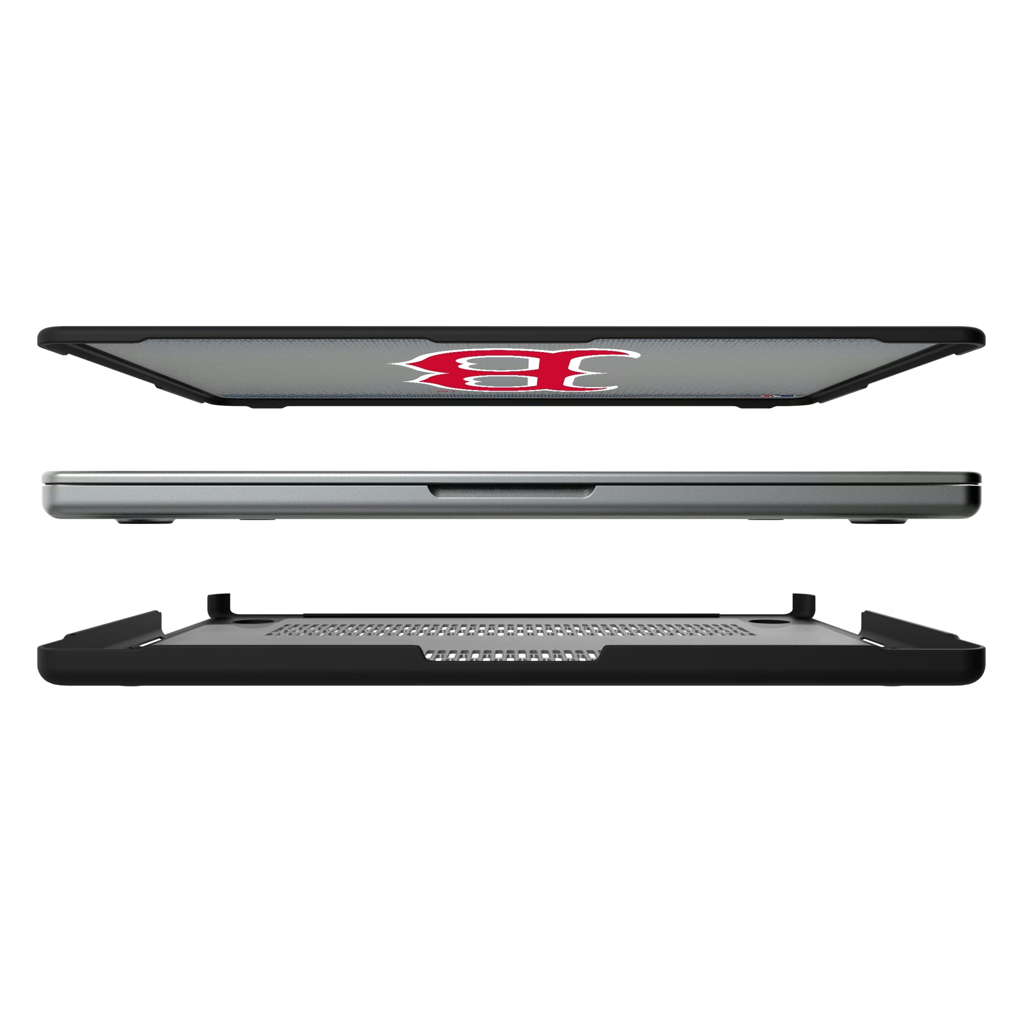 Boston Red Sox Linen MacBook Laptop Case for Apple MacBook#Device_MacBook Pro (14-inch, 2021) / MacBook Pro (14-inch, 2023) / MacBook Pro (14-inch, 2024)