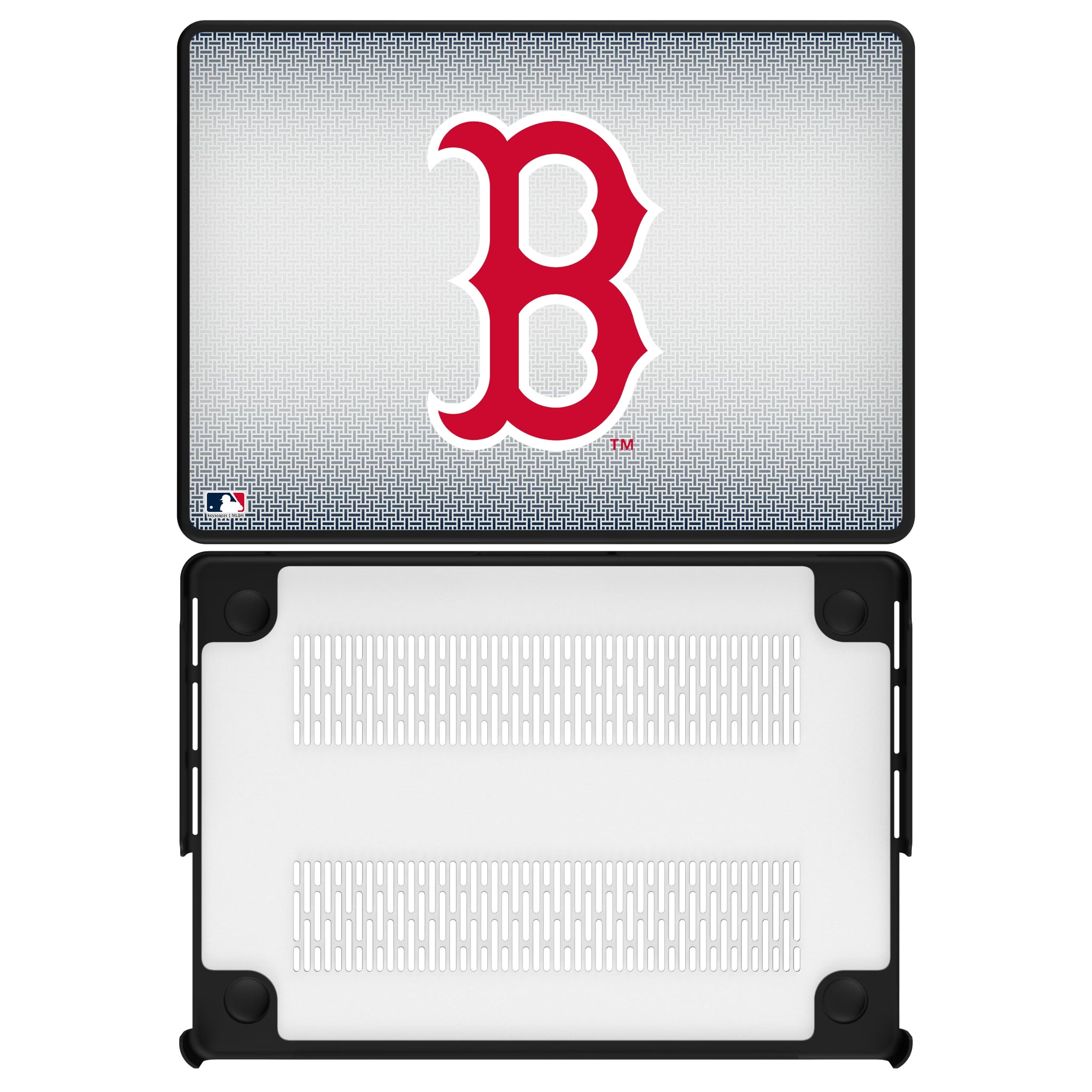 Boston Red Sox Linen MacBook Laptop Case for Apple MacBook#Device_MacBook Pro (14-inch, 2021) / MacBook Pro (14-inch, 2023) / MacBook Pro (14-inch, 2024)