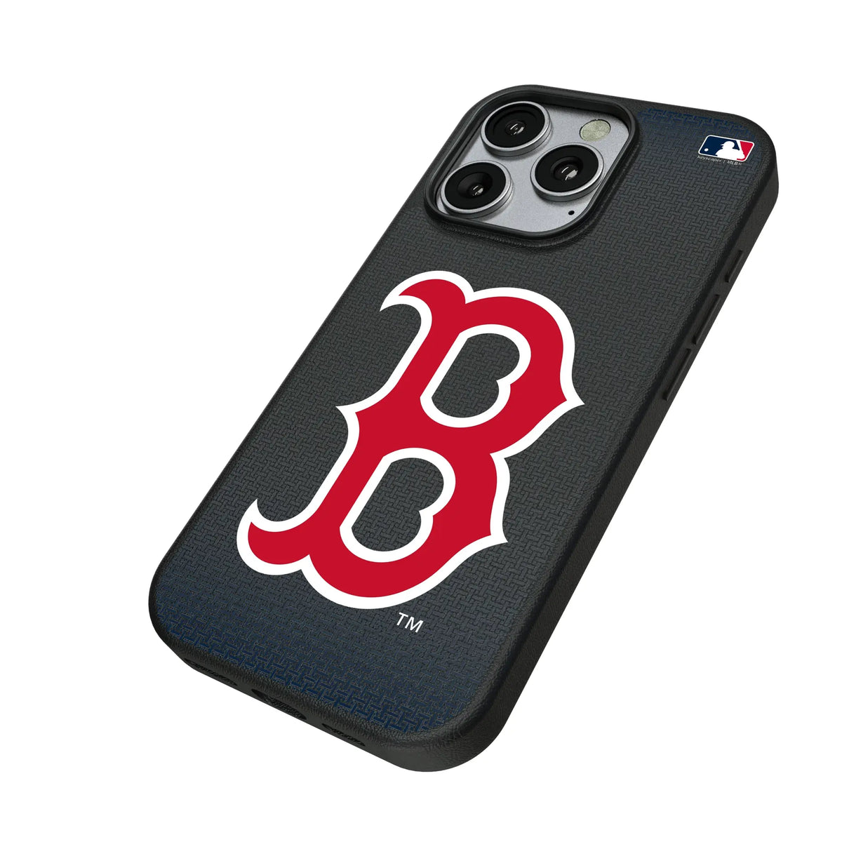 Boston Red Sox Linen iPhone MagSafe Compatible Phone Case for Apple iPhone - Isometric View#Device_iPhone 16 Pro