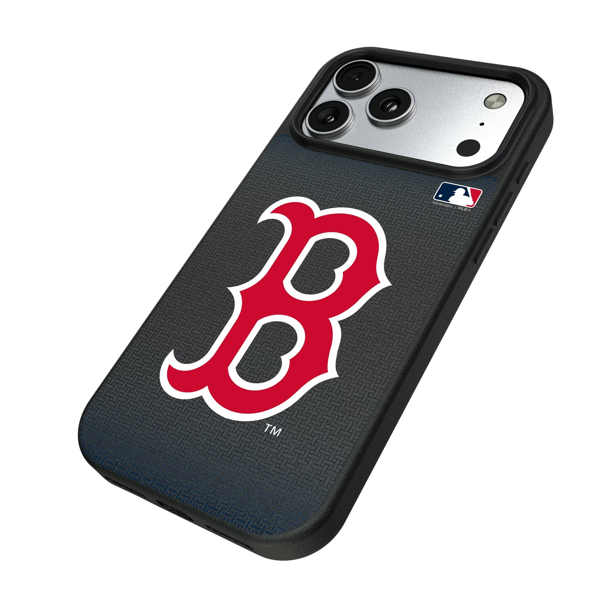 Boston Red Sox Linen iPhone MagSafe Compatible Phone Case for Apple iPhone - Isometric View#Device_iPhone 17 Pro Max
