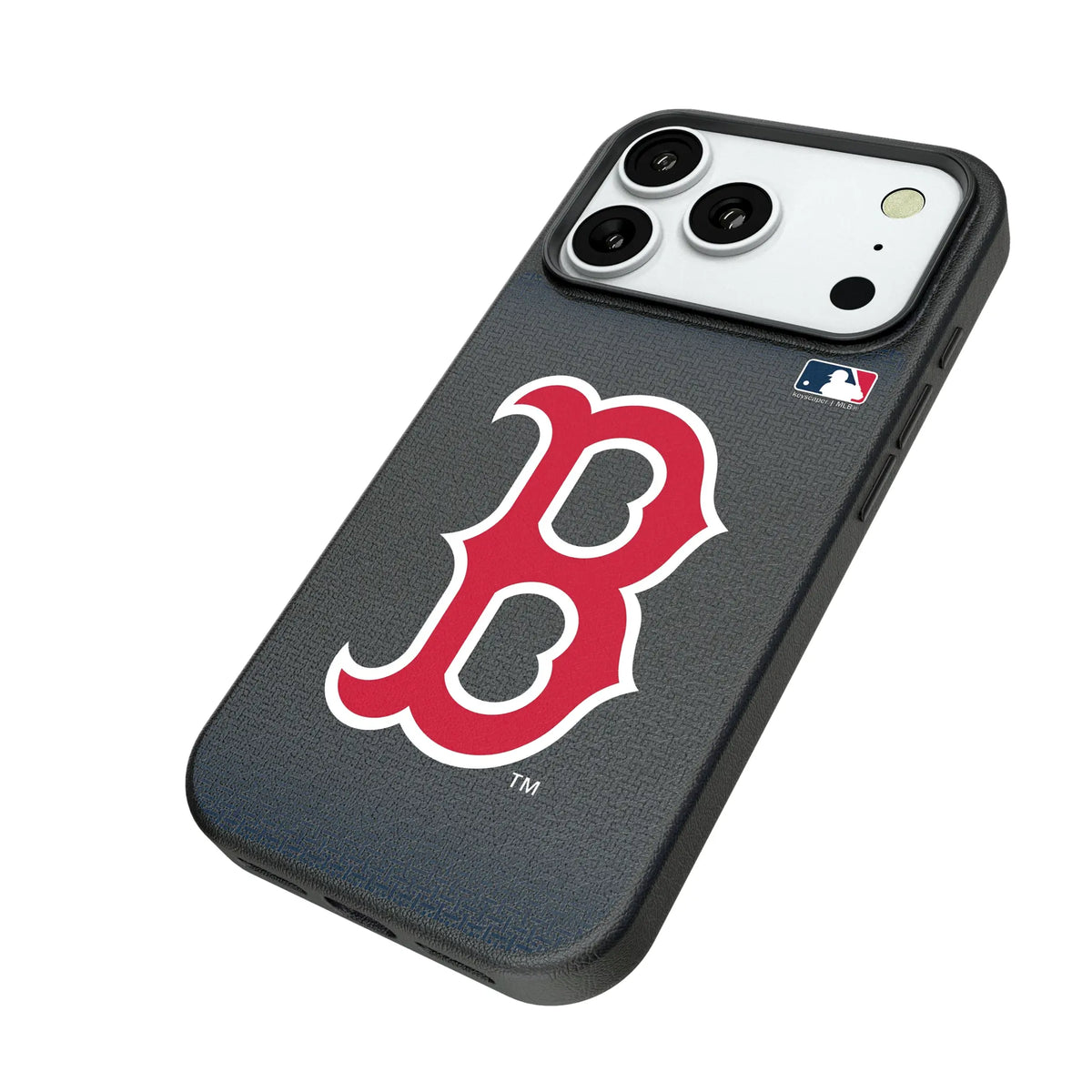 Boston Red Sox Linen iPhone MagSafe Compatible Phone Case for Apple iPhone - Isometric View#Device_iPhone 18 Pro