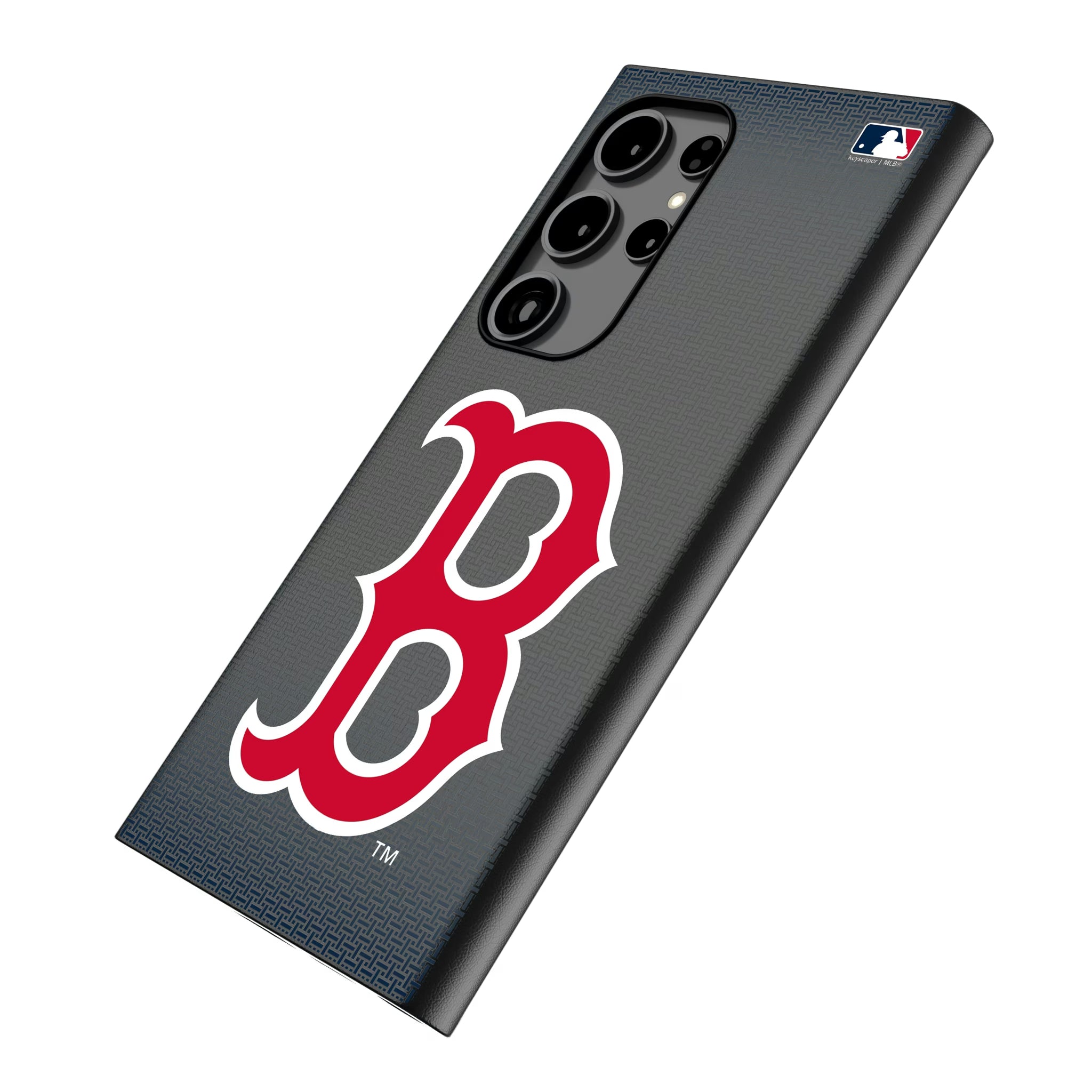 Boston Red Sox Linen Galaxy MagSafe Compatible Phone Case for Samsung Galaxy - Isometric View