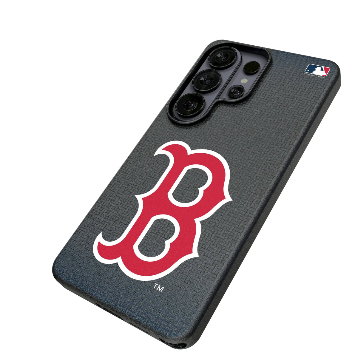 Boston Red Sox Linen Galaxy MagSafe Compatible Phone Case for Samsung Galaxy - Isometric View#Device_Galaxy S26 Ultra