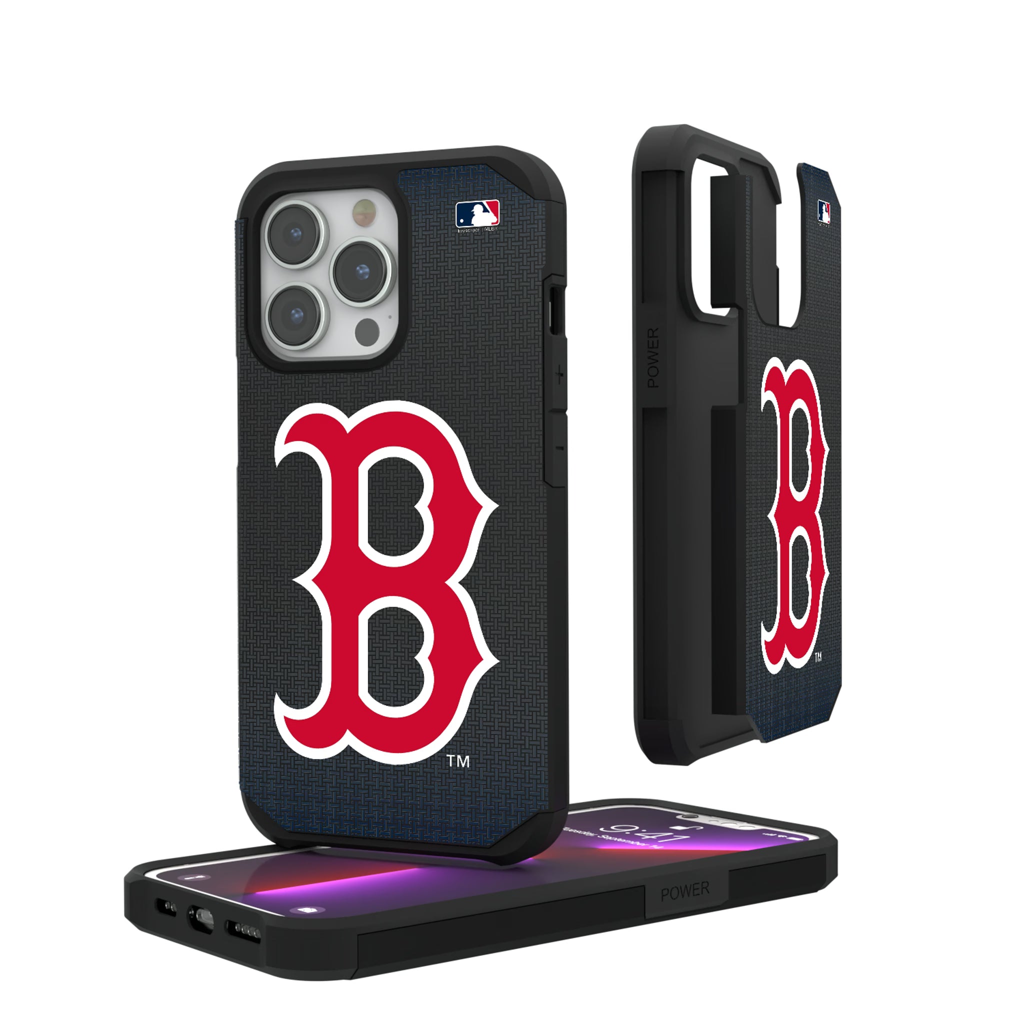 Boston Red Sox Linen iPhone Rugged Phone Case for Apple iPhone#Device_iPhone 13 Pro