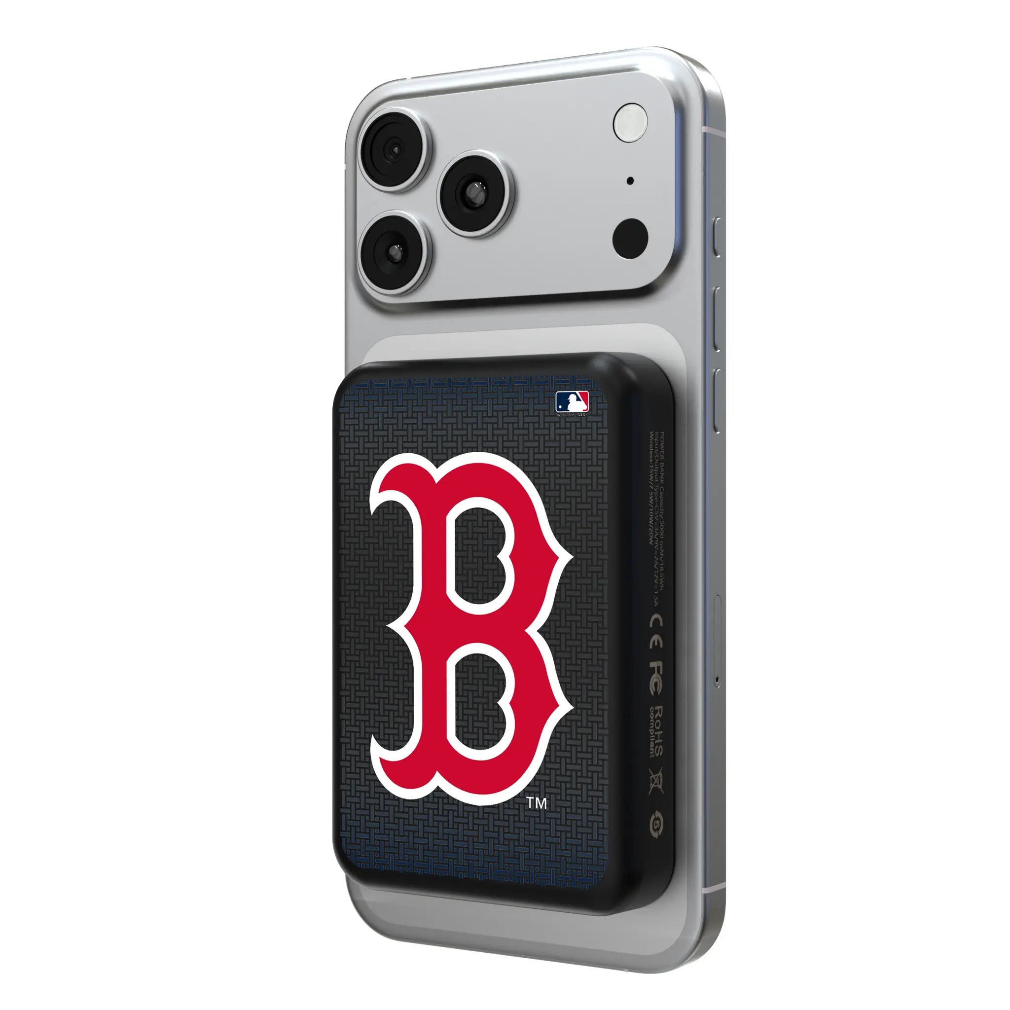 Boston Red Sox Linen Wireless Mag Power Bank