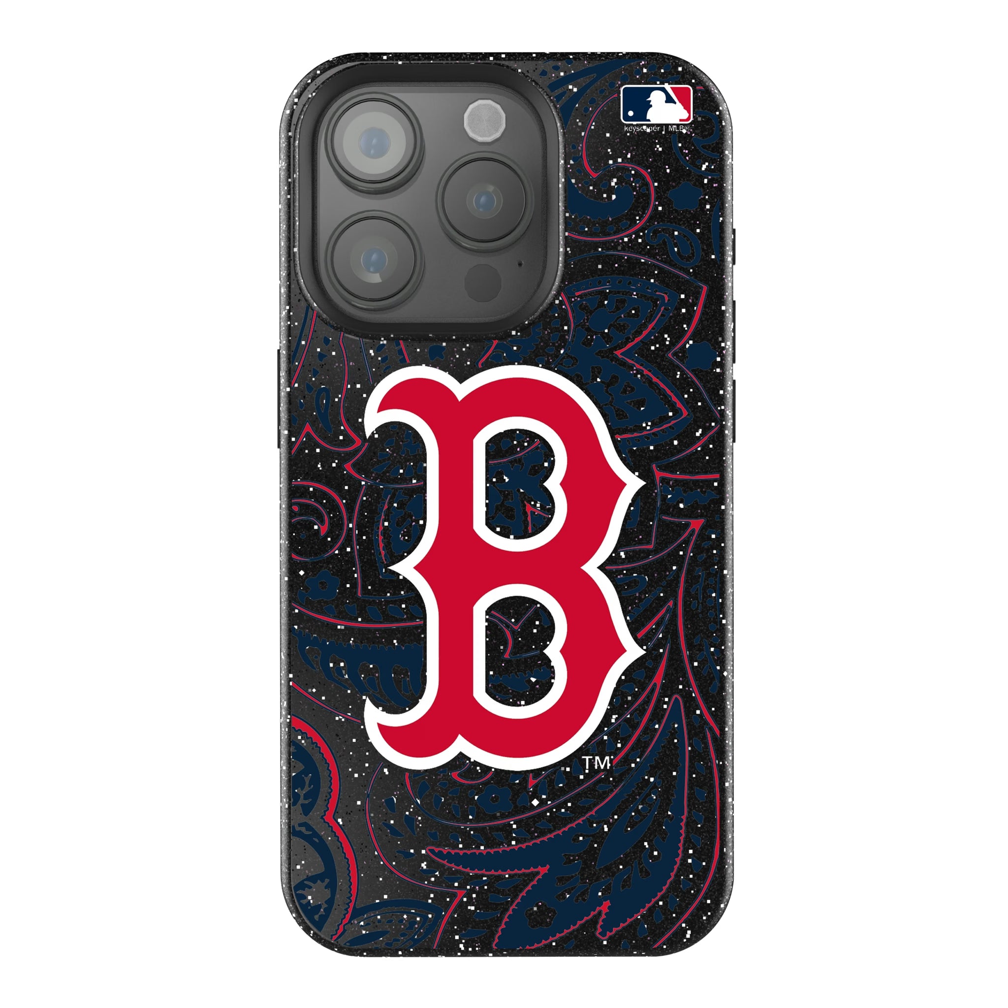 Boston Red Sox Paisley iPhone Bling Phone Case for Apple iPhone