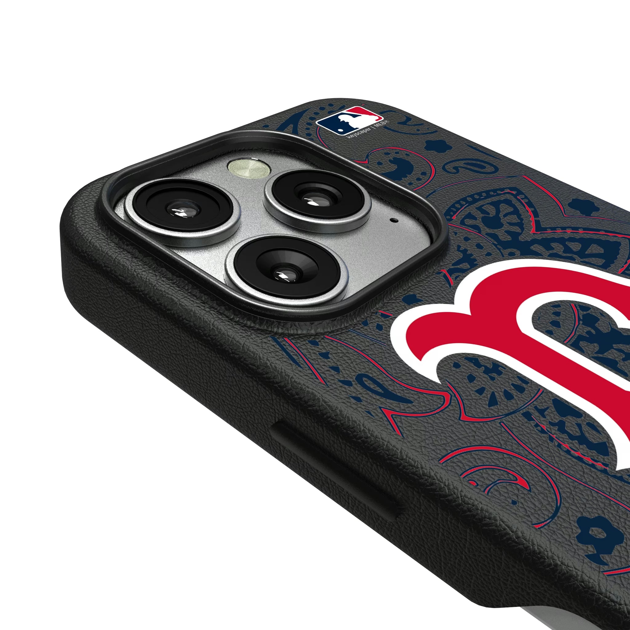 Boston Red Sox Paisley iPhone MagSafe Compatible Phone Case for Apple iPhone - Detail